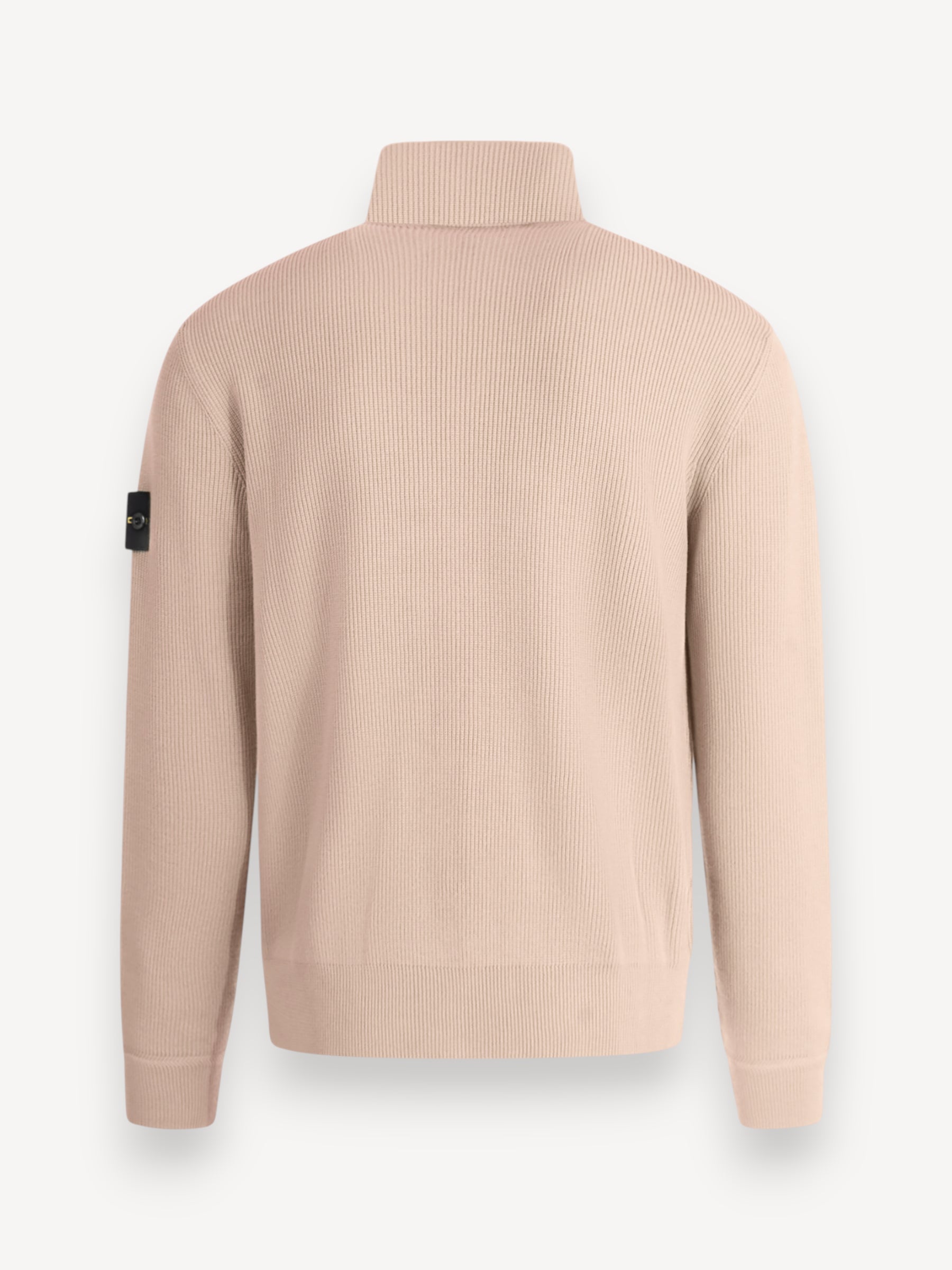 Cotton Knit Cardigan - Beige