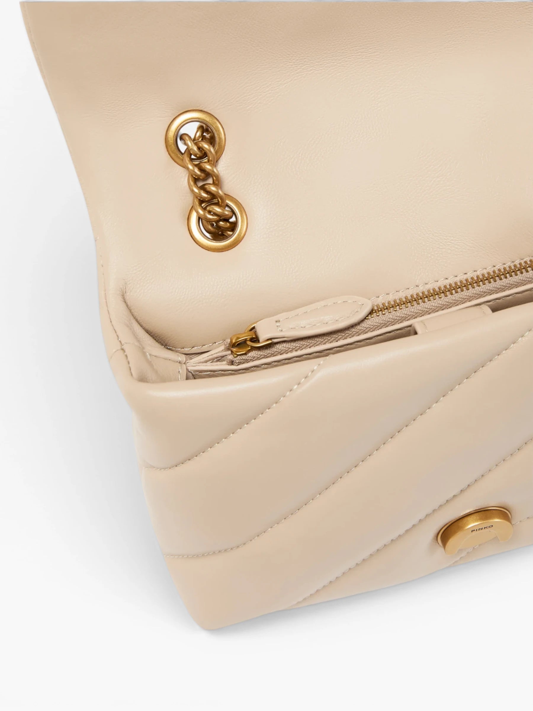 Pinko Love Mini Puff Bag - Beige