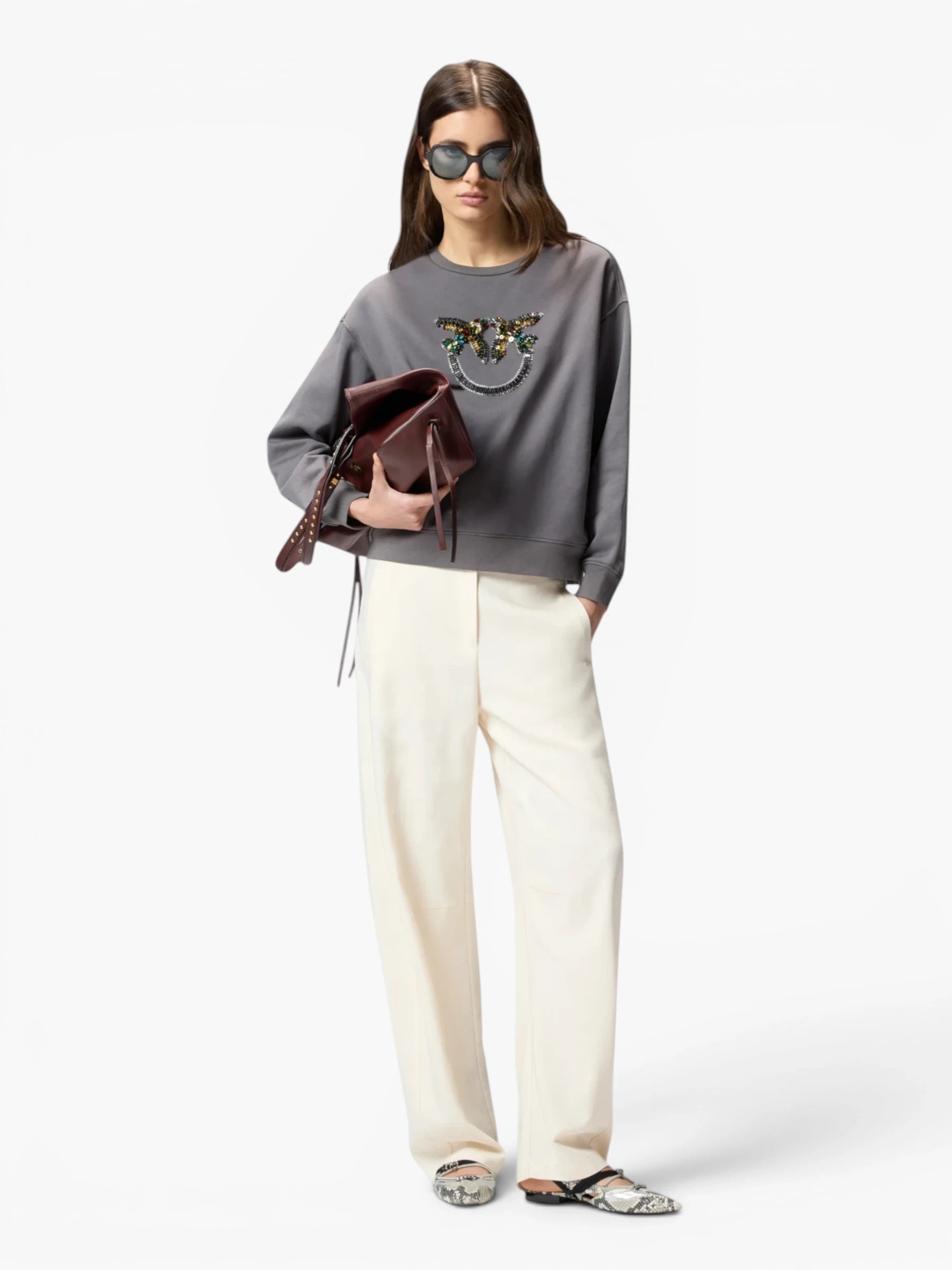 Pinko Sweater Nelly - Grijs