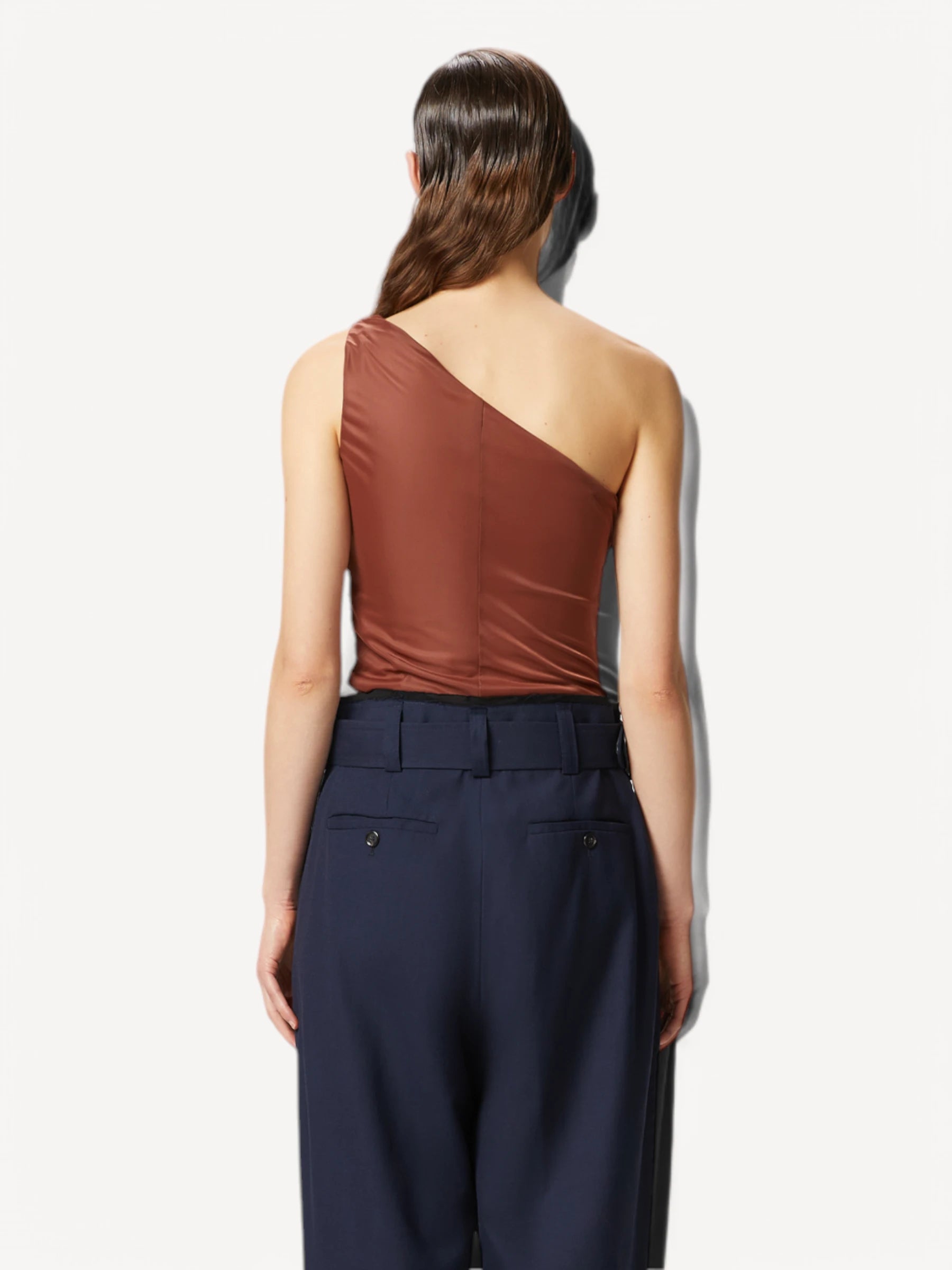 One-Shoulder Top- Bruin