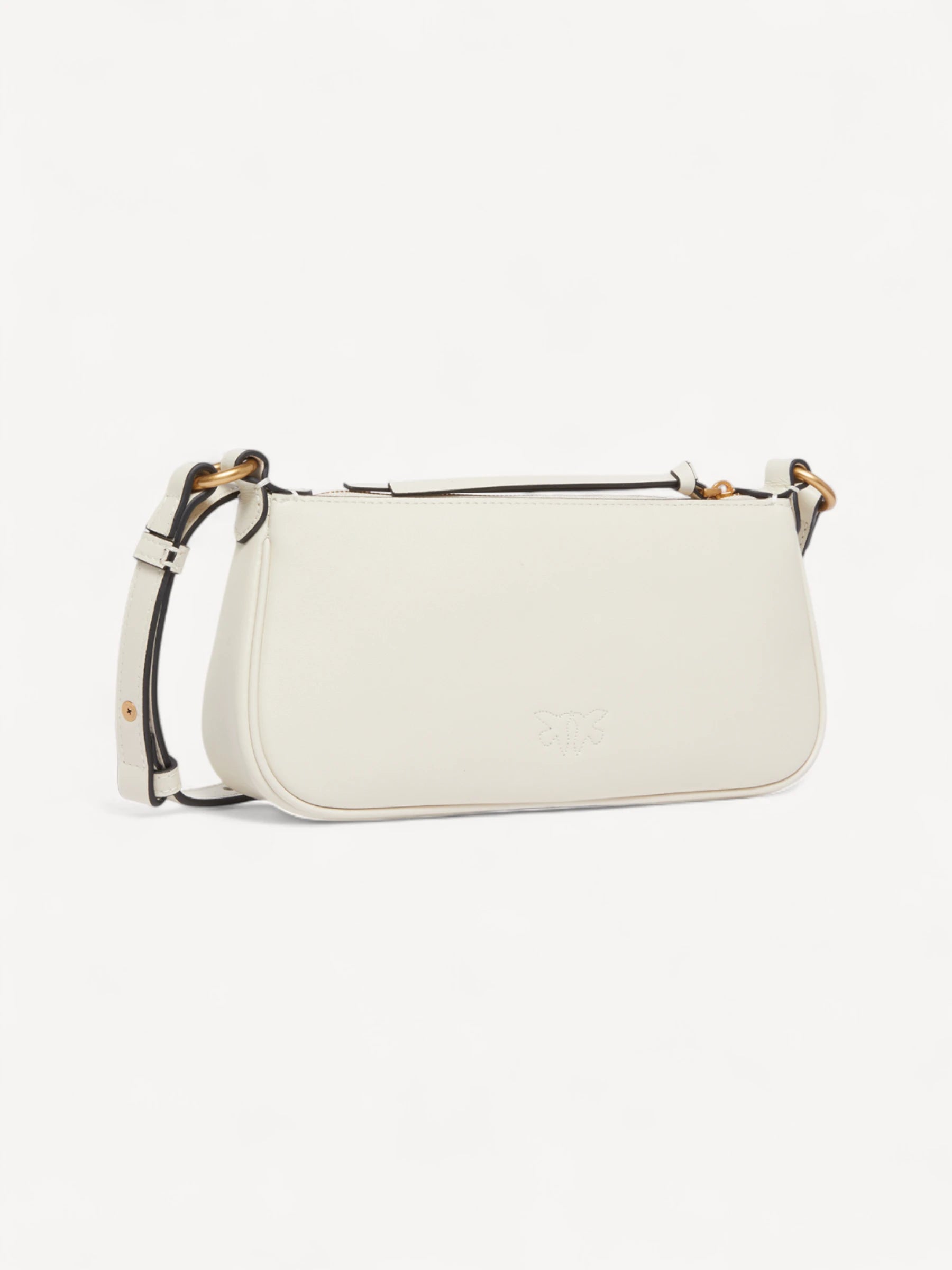 Half Moon Baguette Mini Bag - Wit