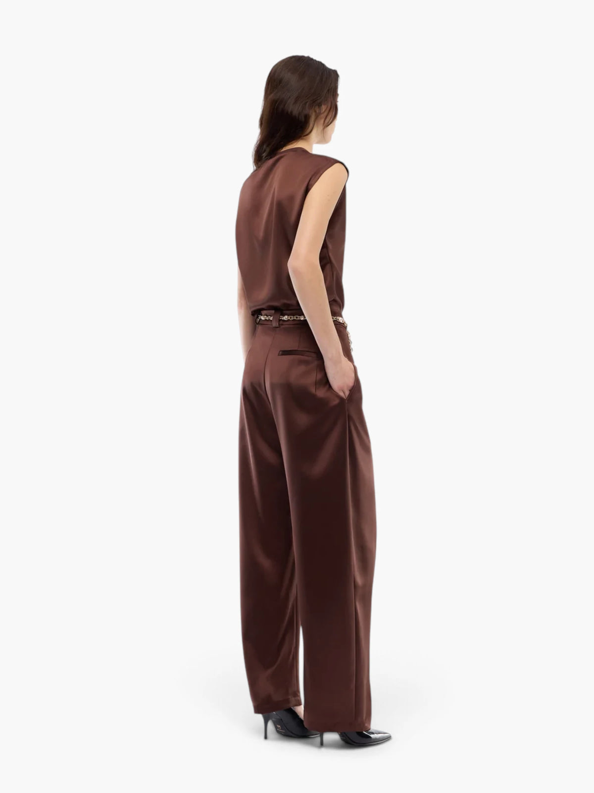 PINKO Pantalon - Chocolate