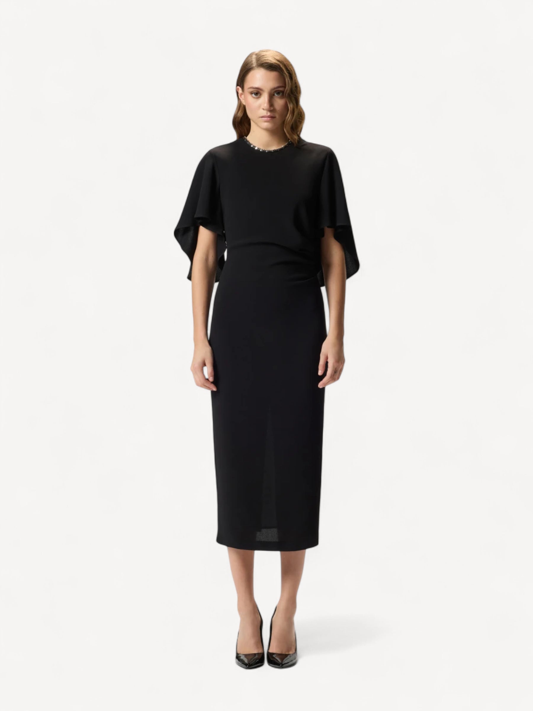 Long Lined Dress - Zwart