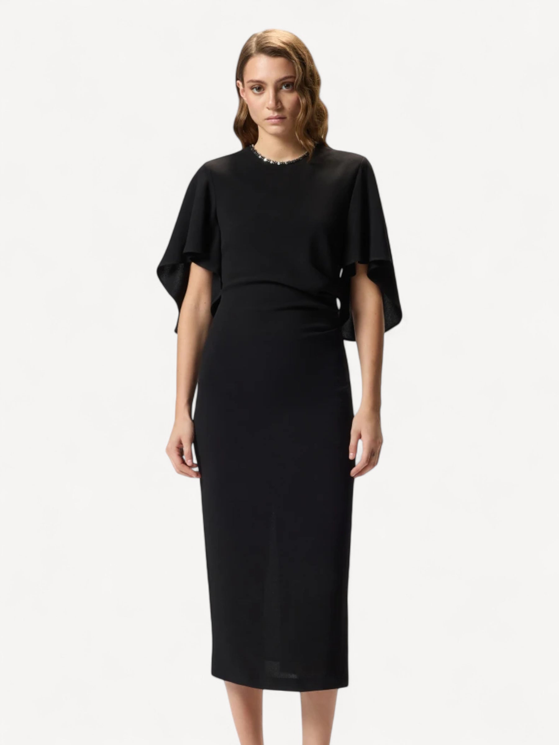 Long Lined Dress - Zwart