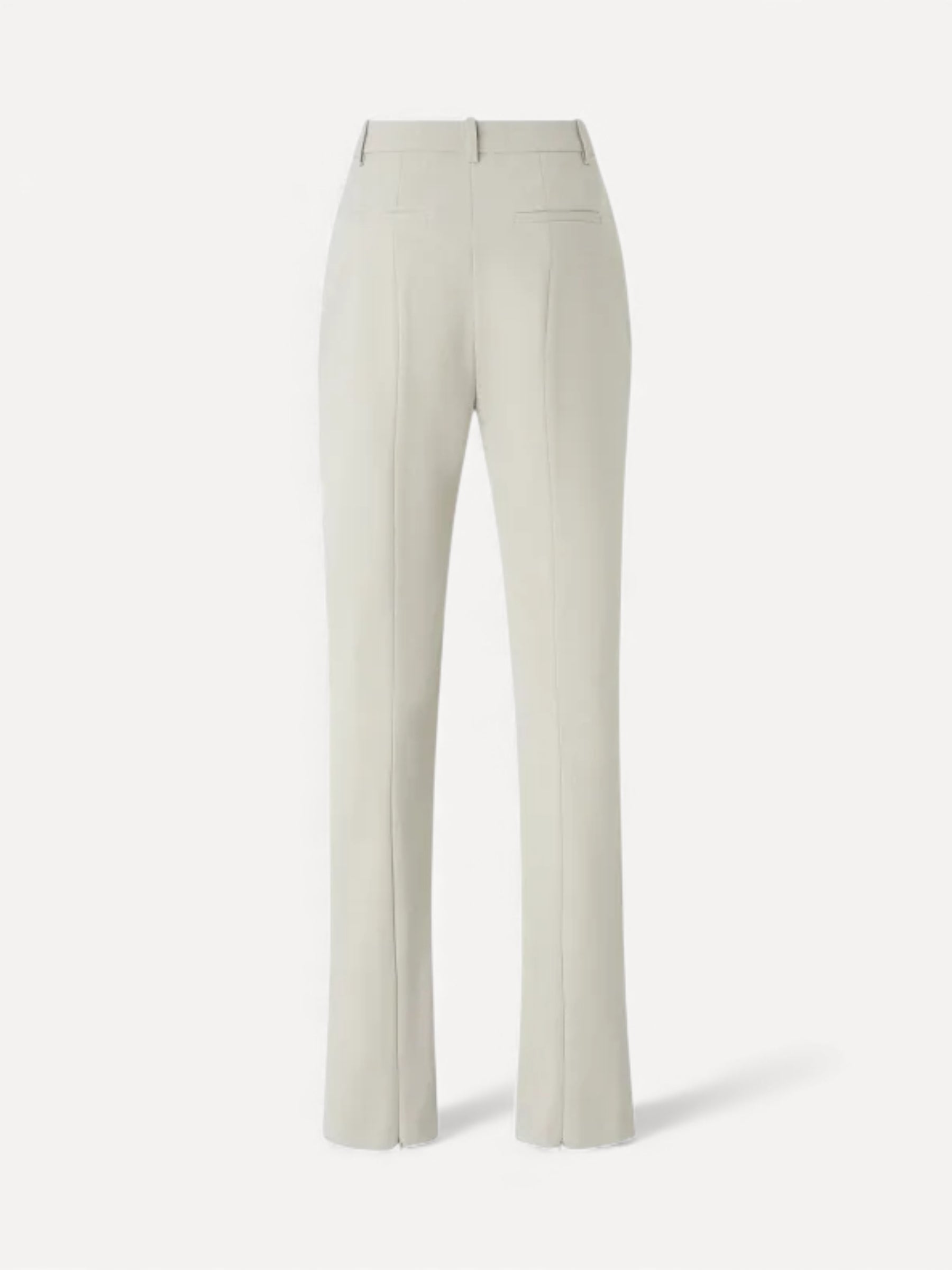 Long Trousers With Rear Zip - Lichtgrijs