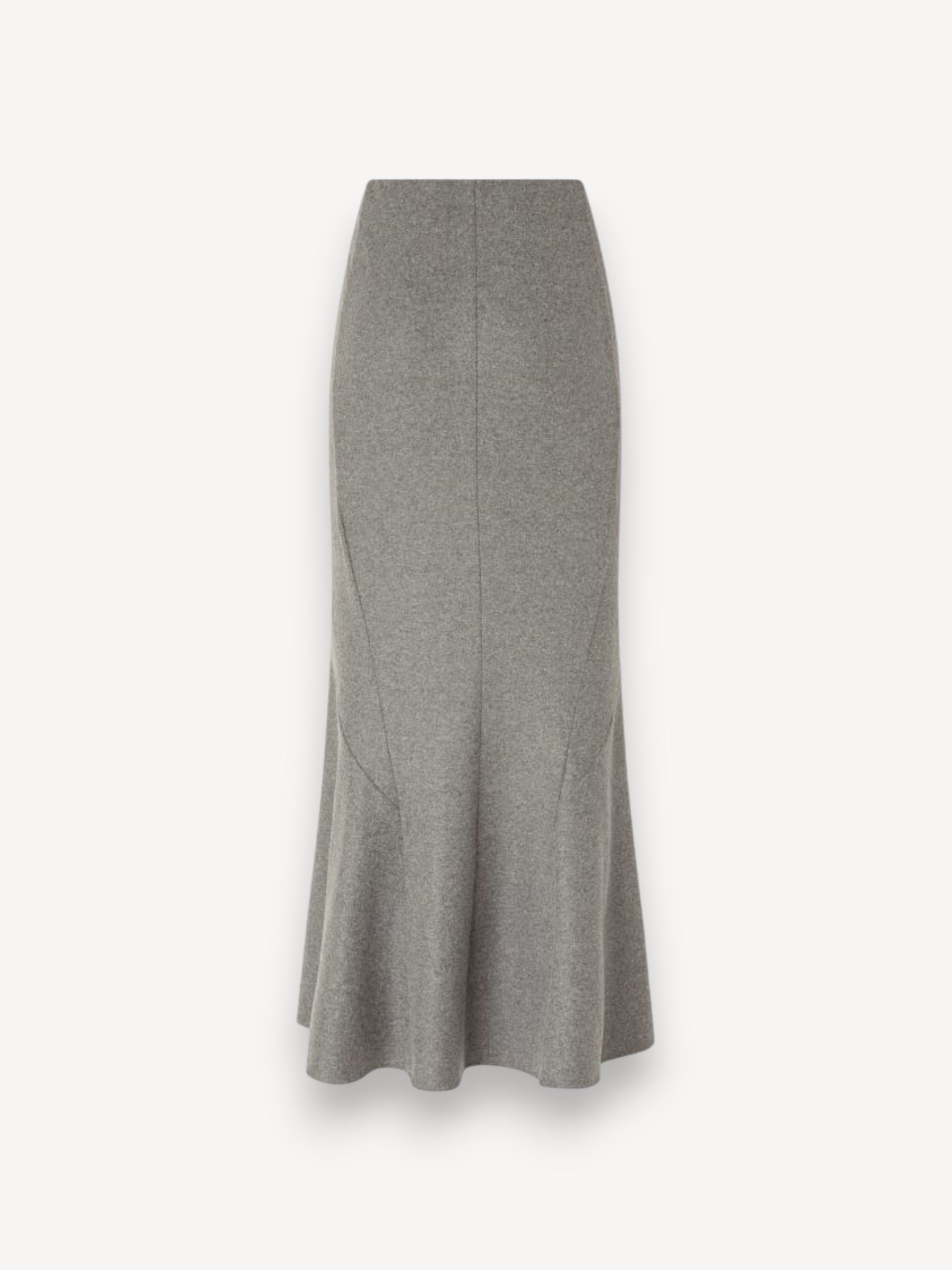 Flared Long Skirt - Grijs