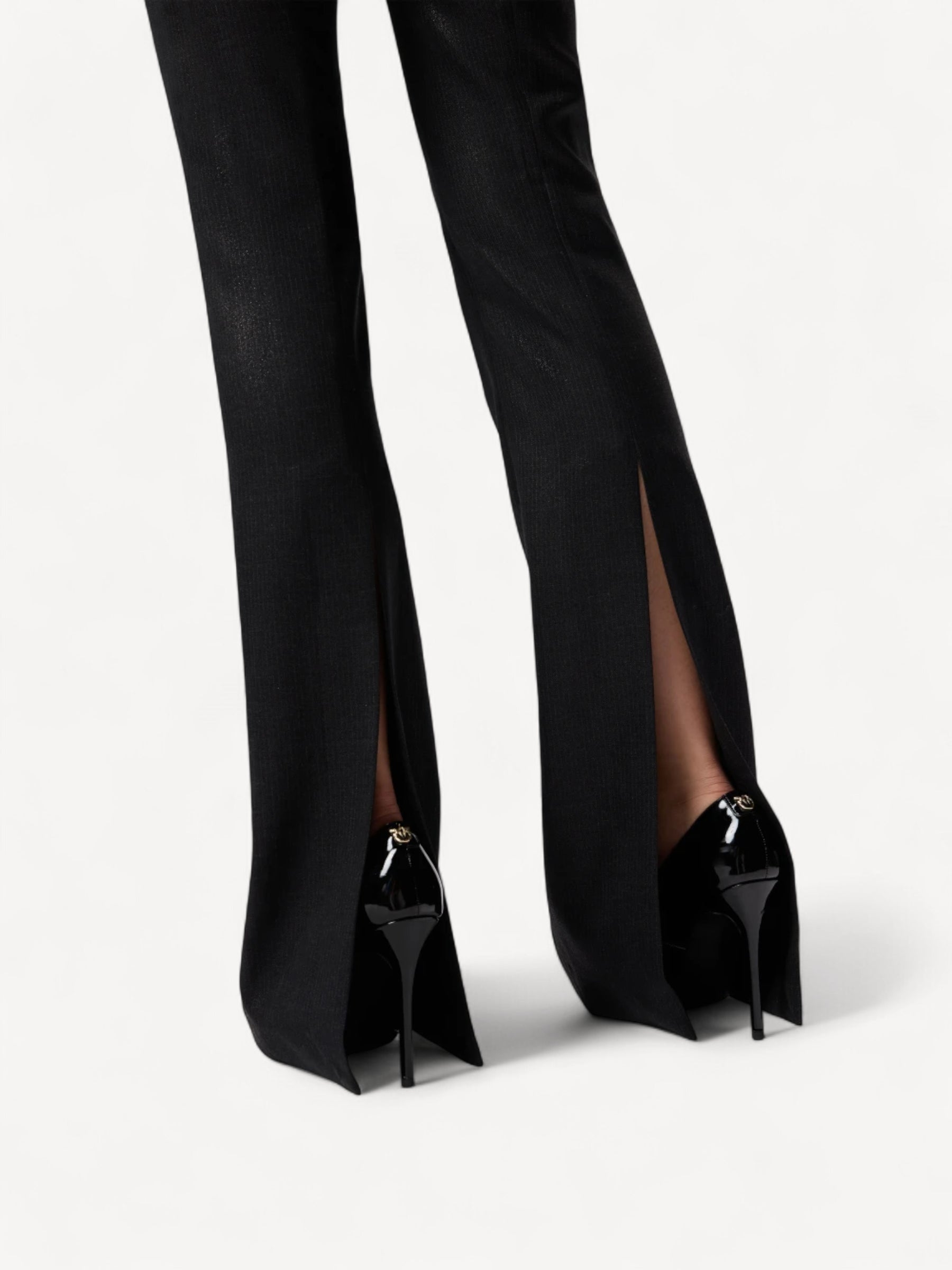 Pinstriped Trousers - Zwart