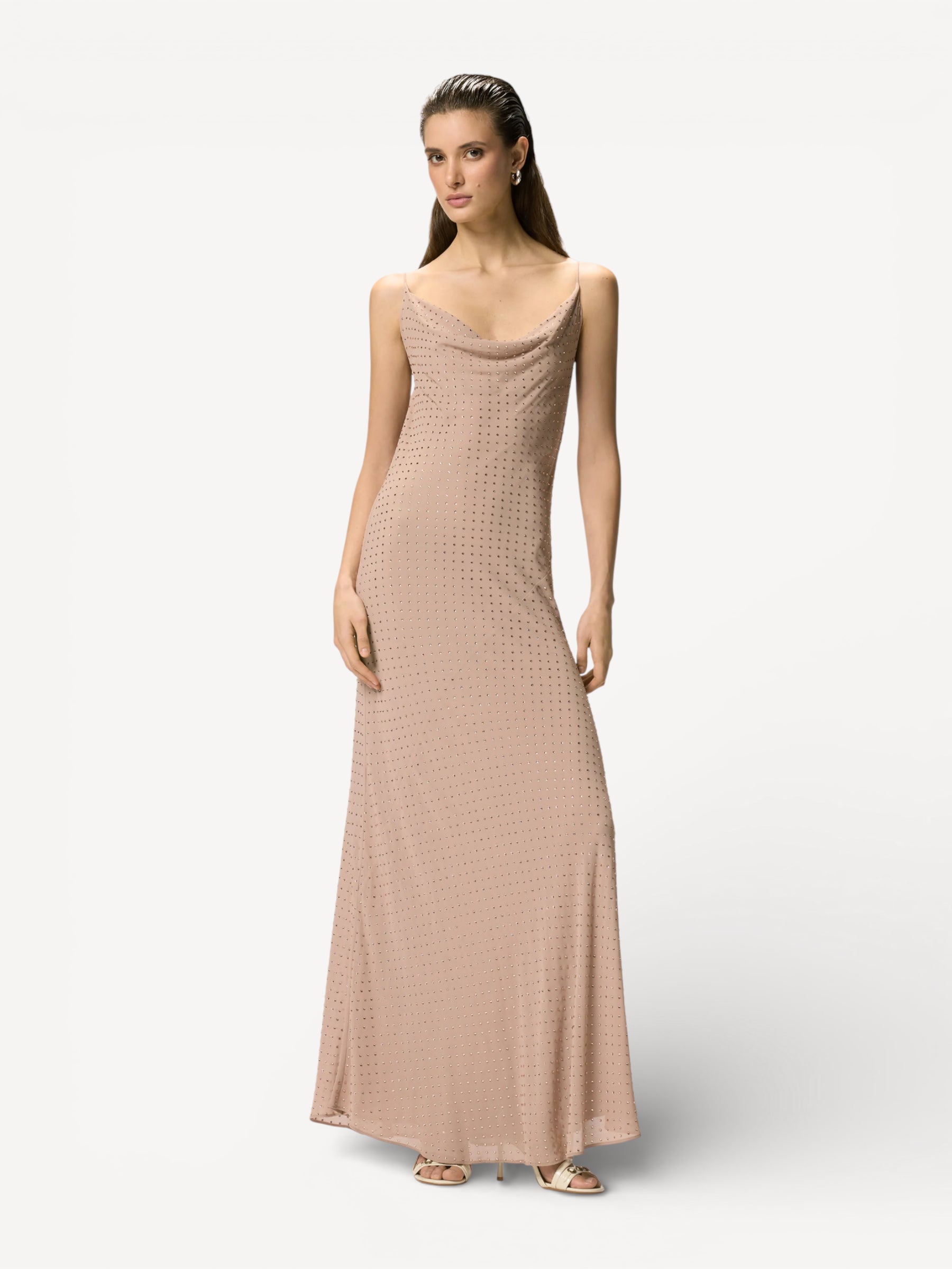 Long Slip Dress - Dove Grey