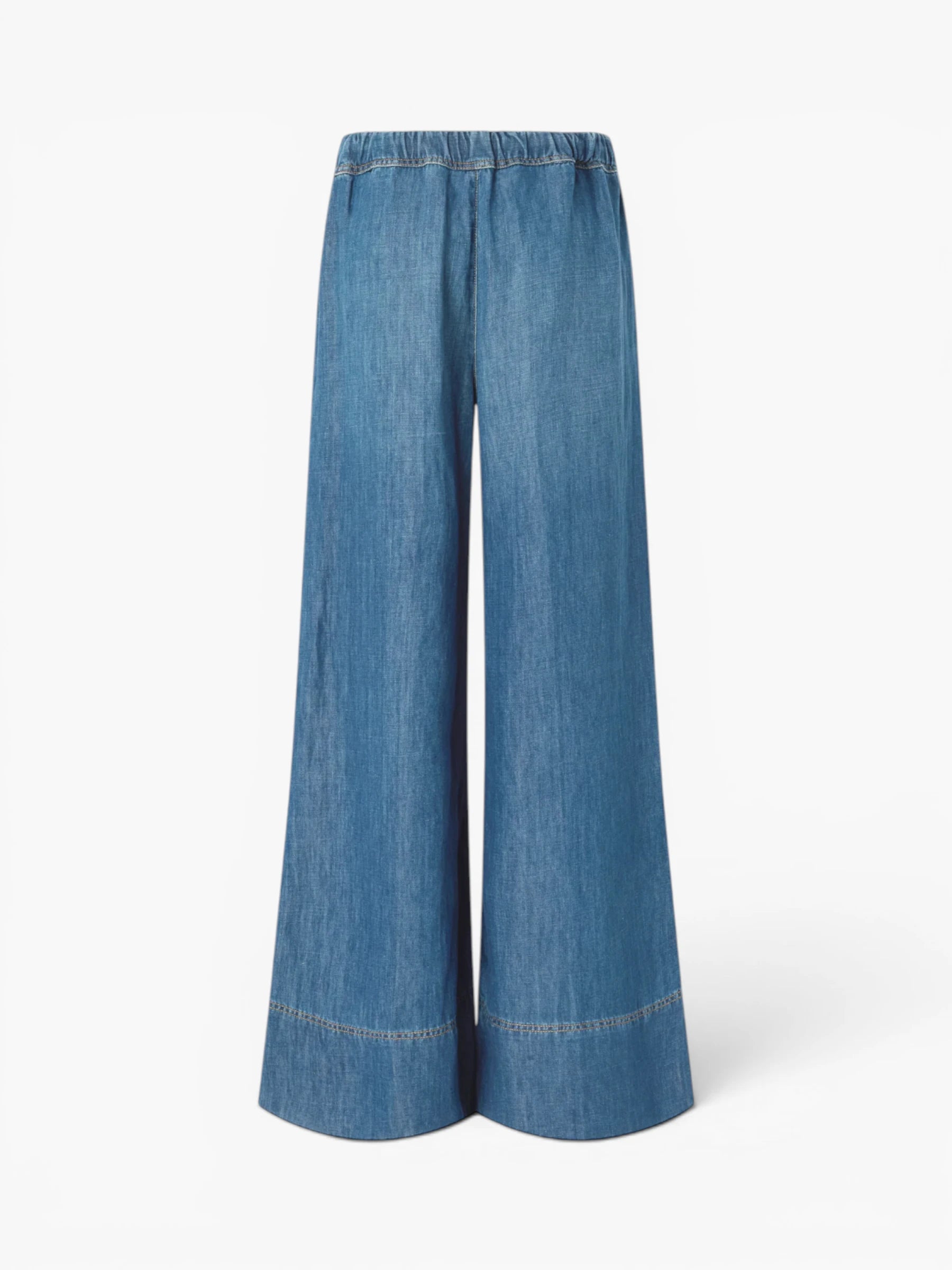 Wide-Leg Jeans - Deminblauw