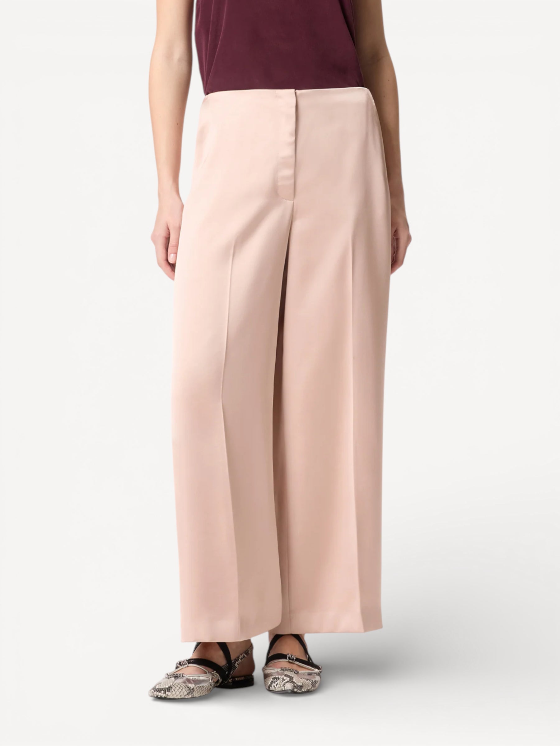 Satin Trousers - Rosé