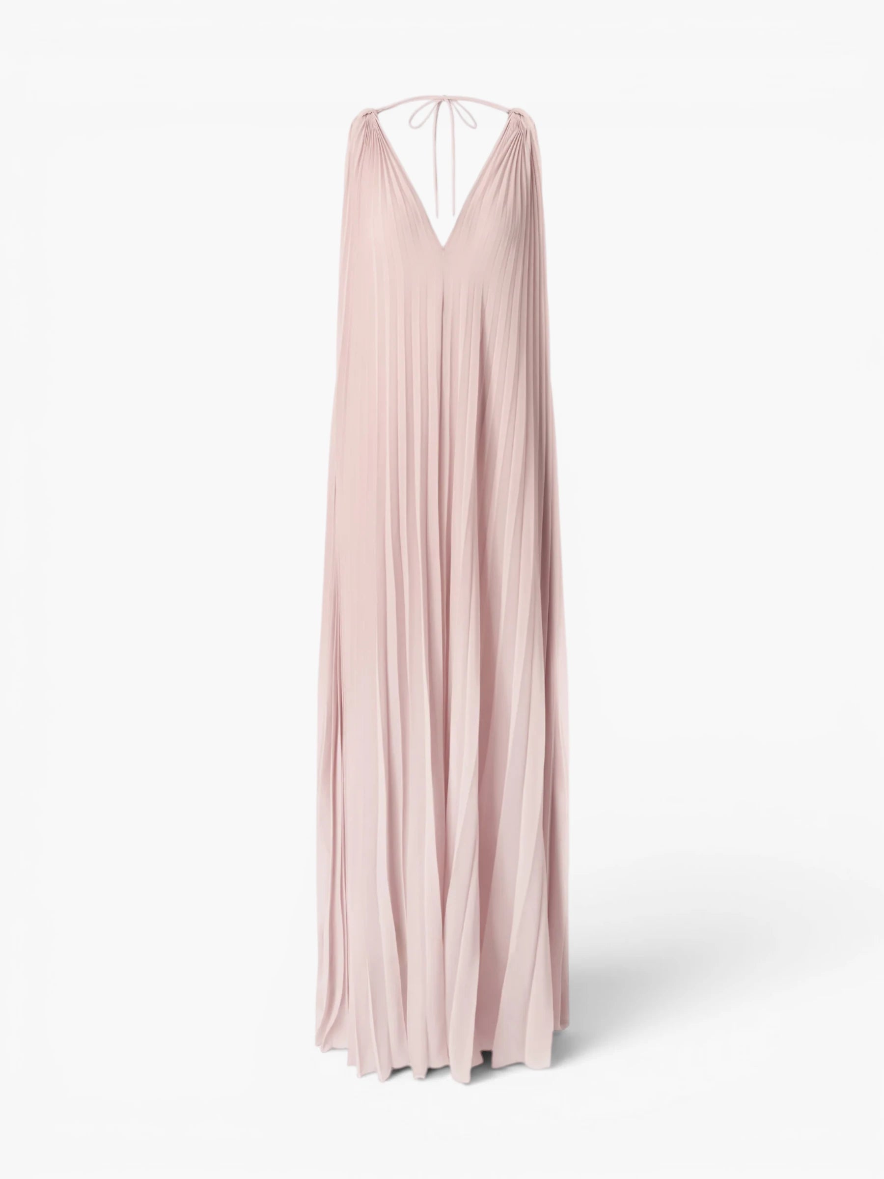 Long Pleated Dress - Oud Roze
