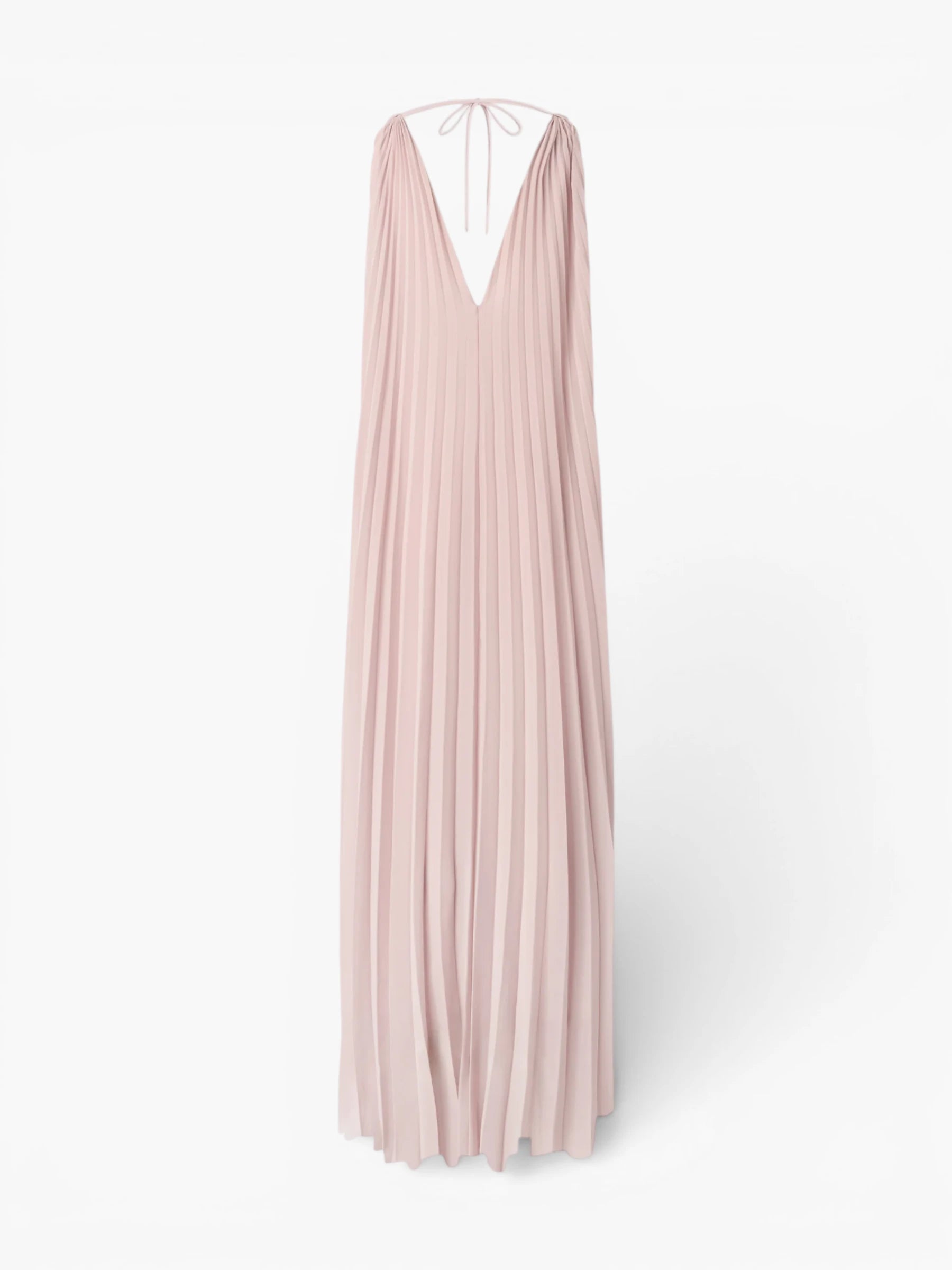 Long Pleated Dress - Oud Roze