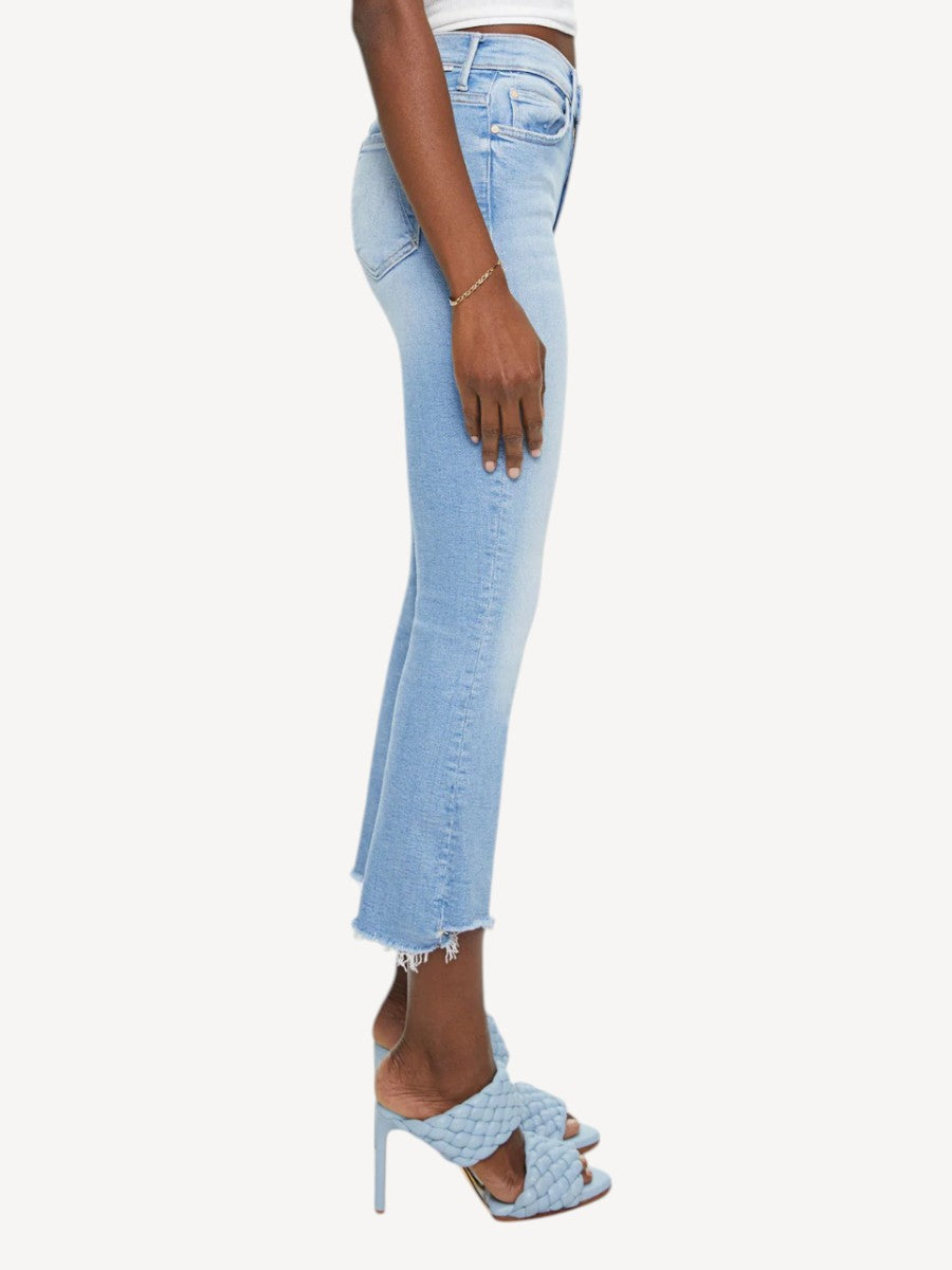 The Insider Crop Step Fray Jeans - Limited Edition Blauw
