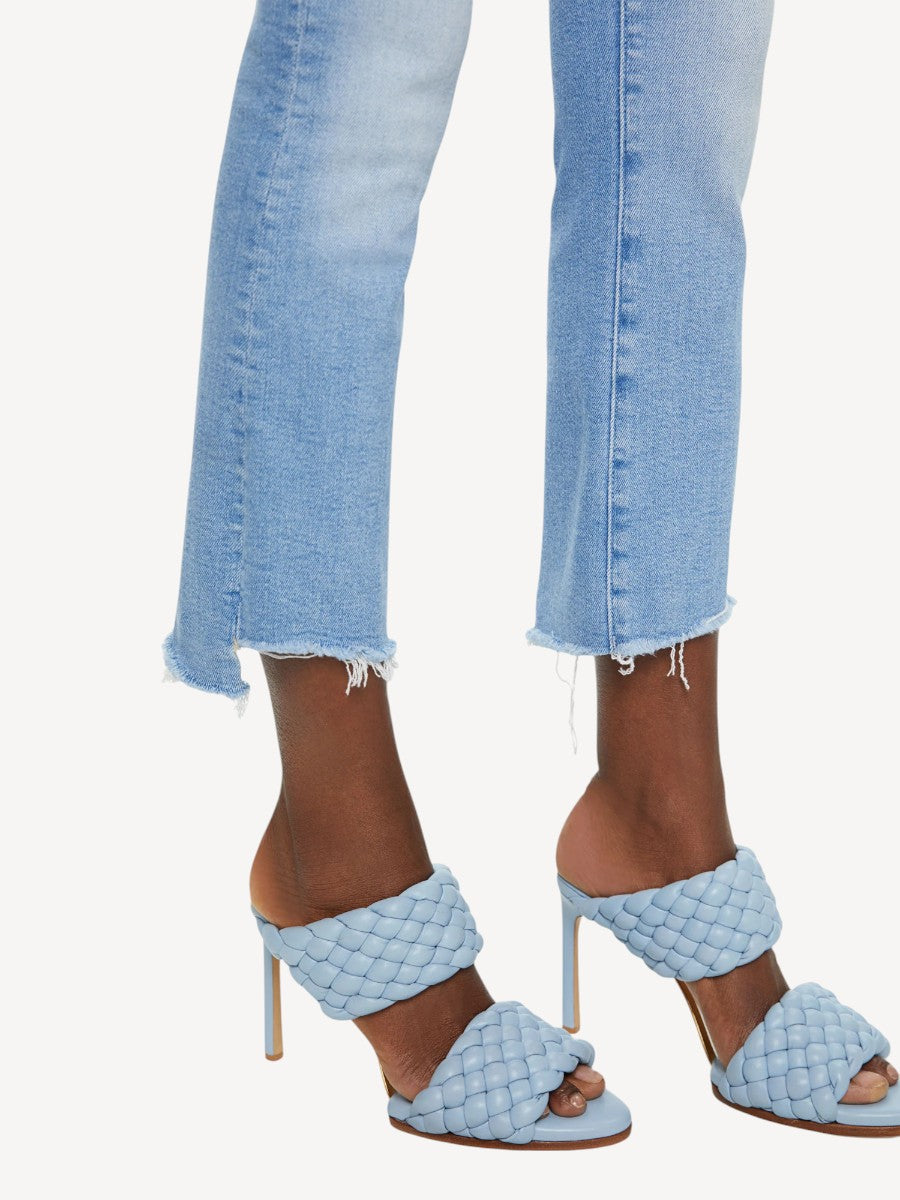 The Insider Crop Step Fray Jeans - Limited Edition Blauw