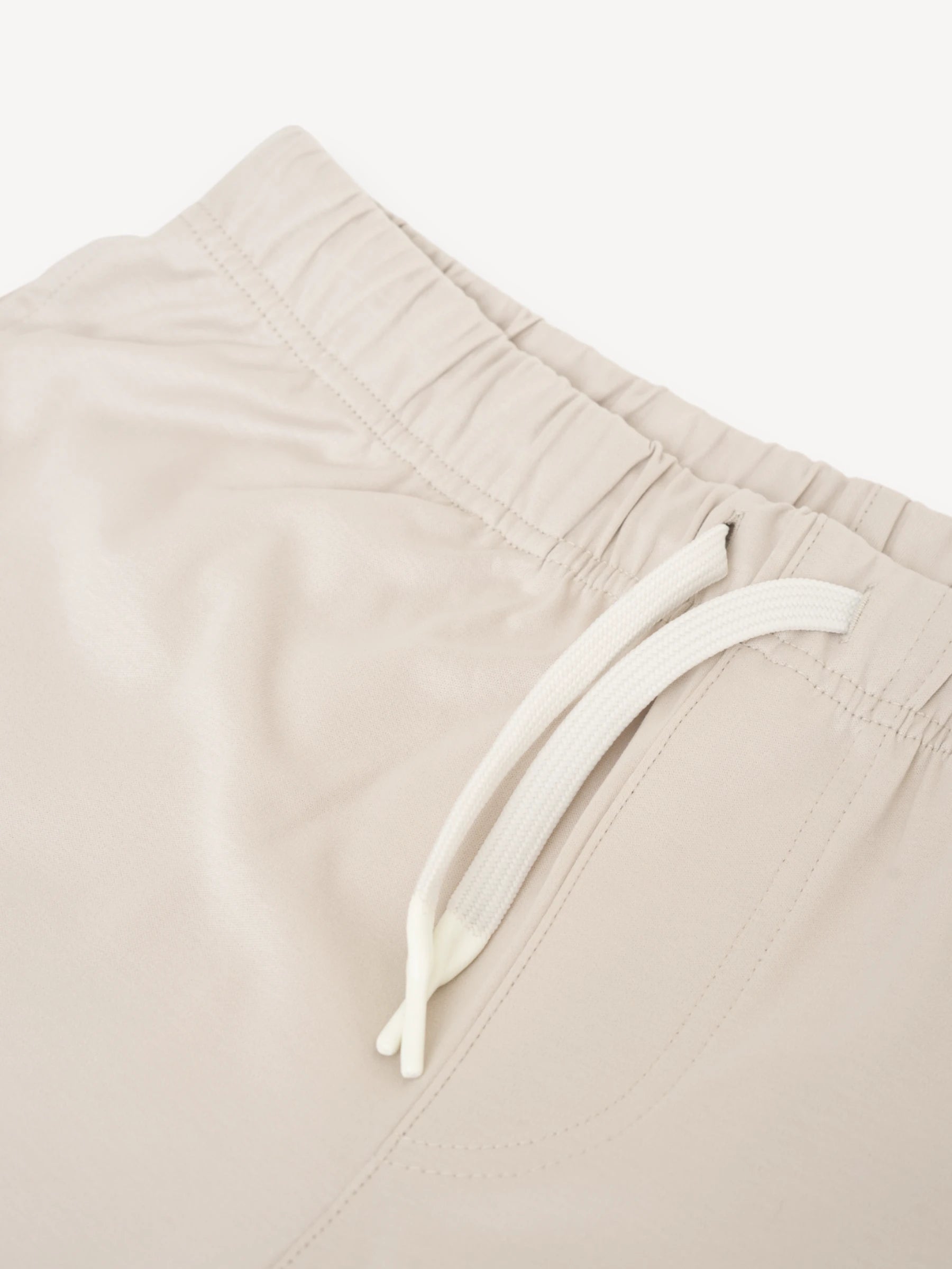 Interlock Supima Shorts - Pearl Grey