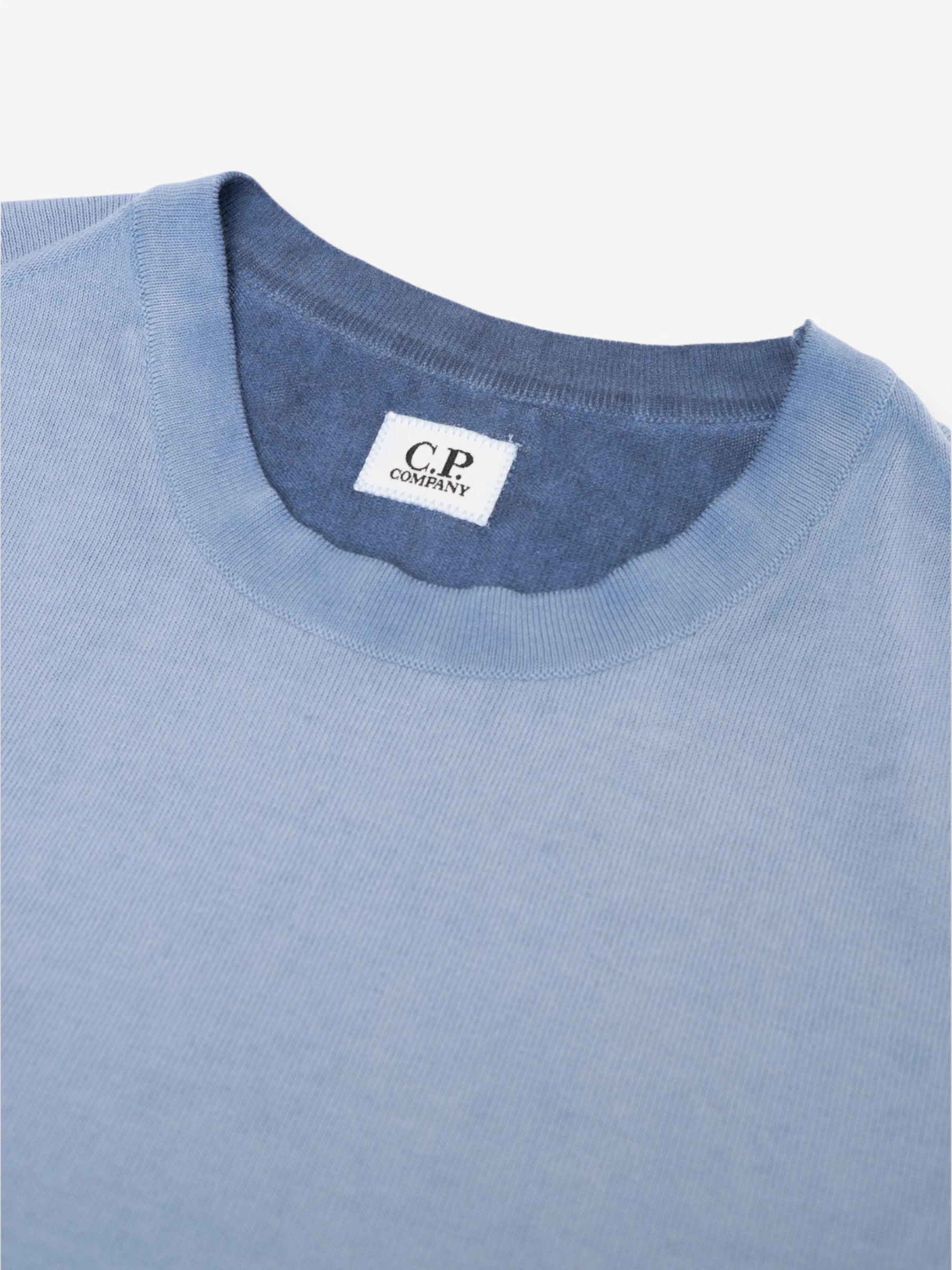 Crepe Katoen Trui - Blauw