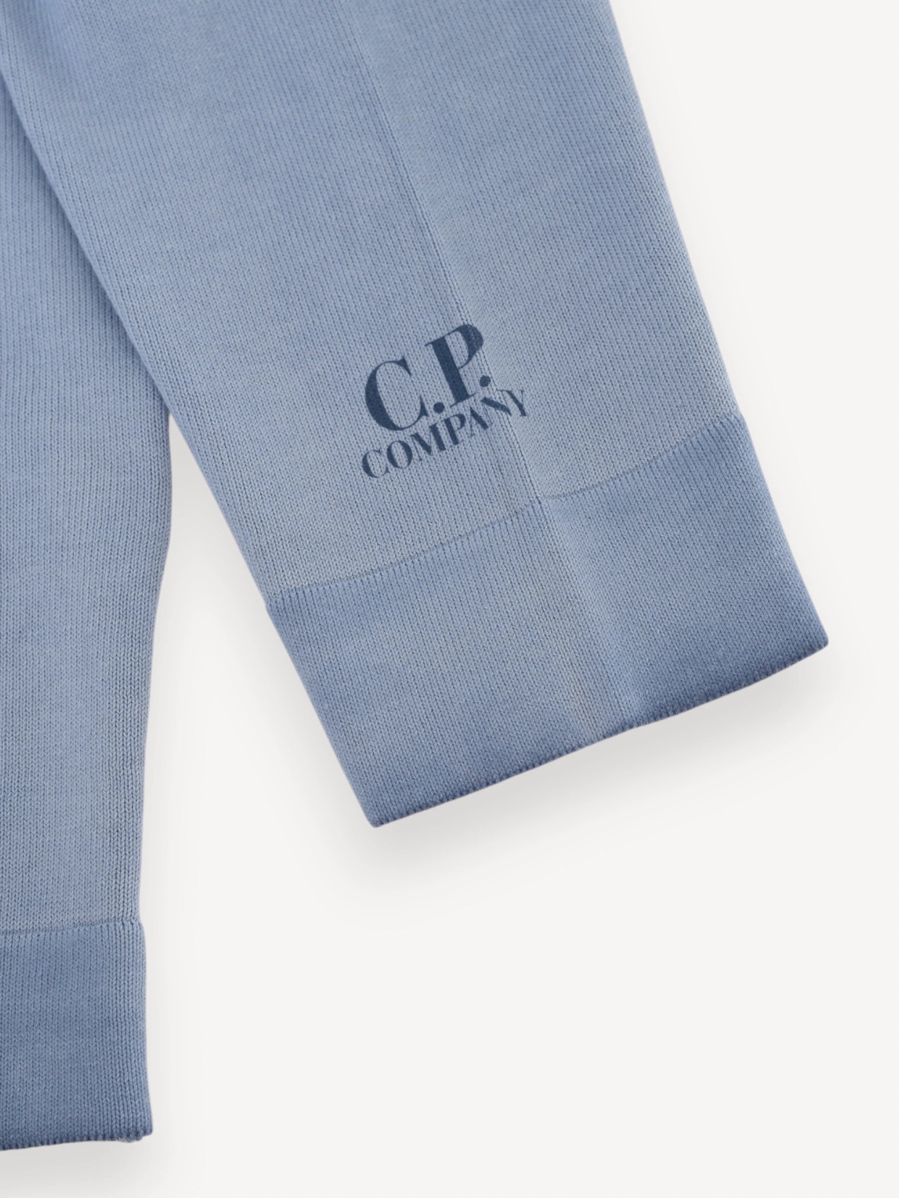 Crepe Katoen Trui - Blauw