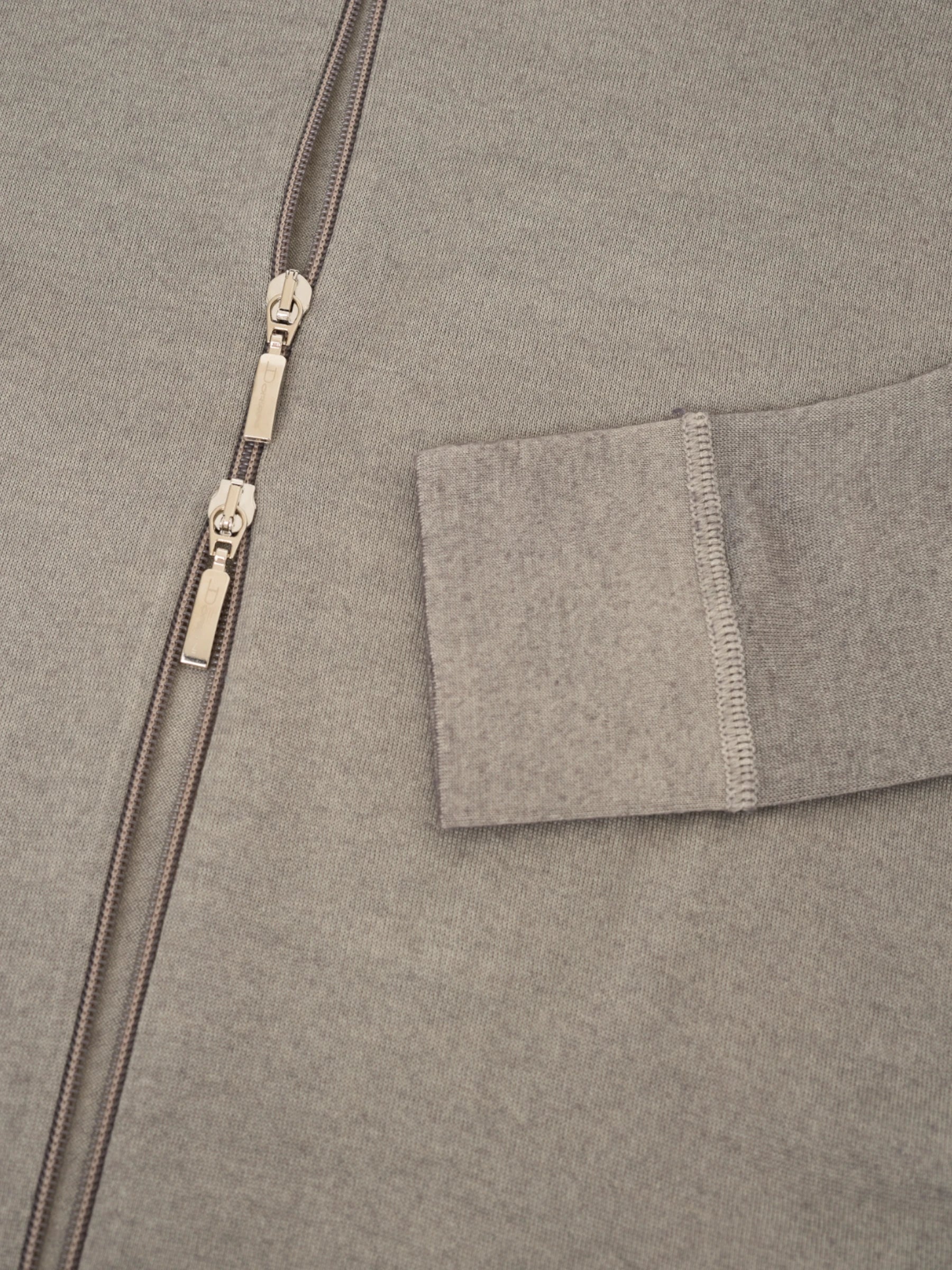 Zip Cardigan - Taupe