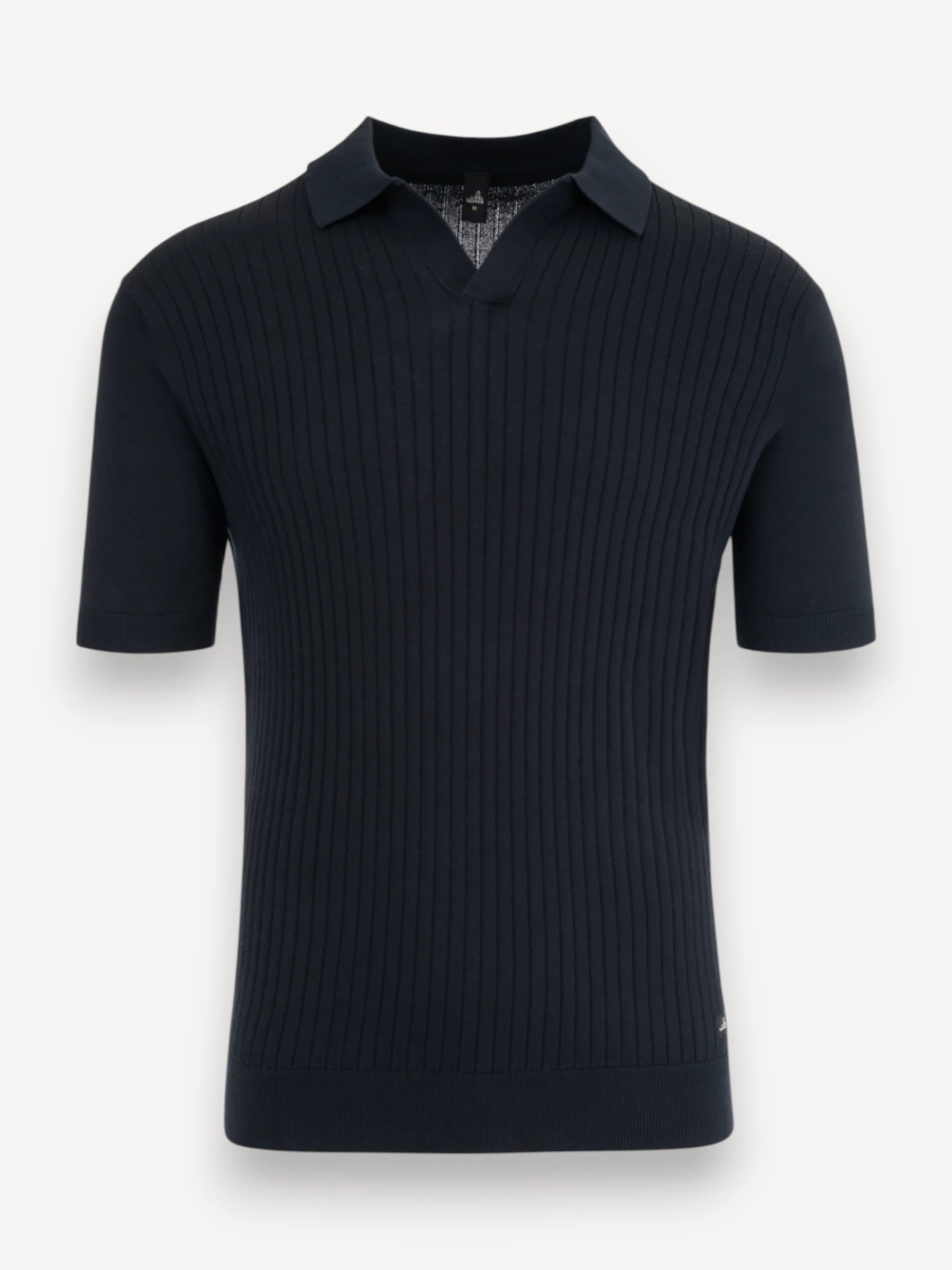 Cameron Knitted Polo - Donkerblauw