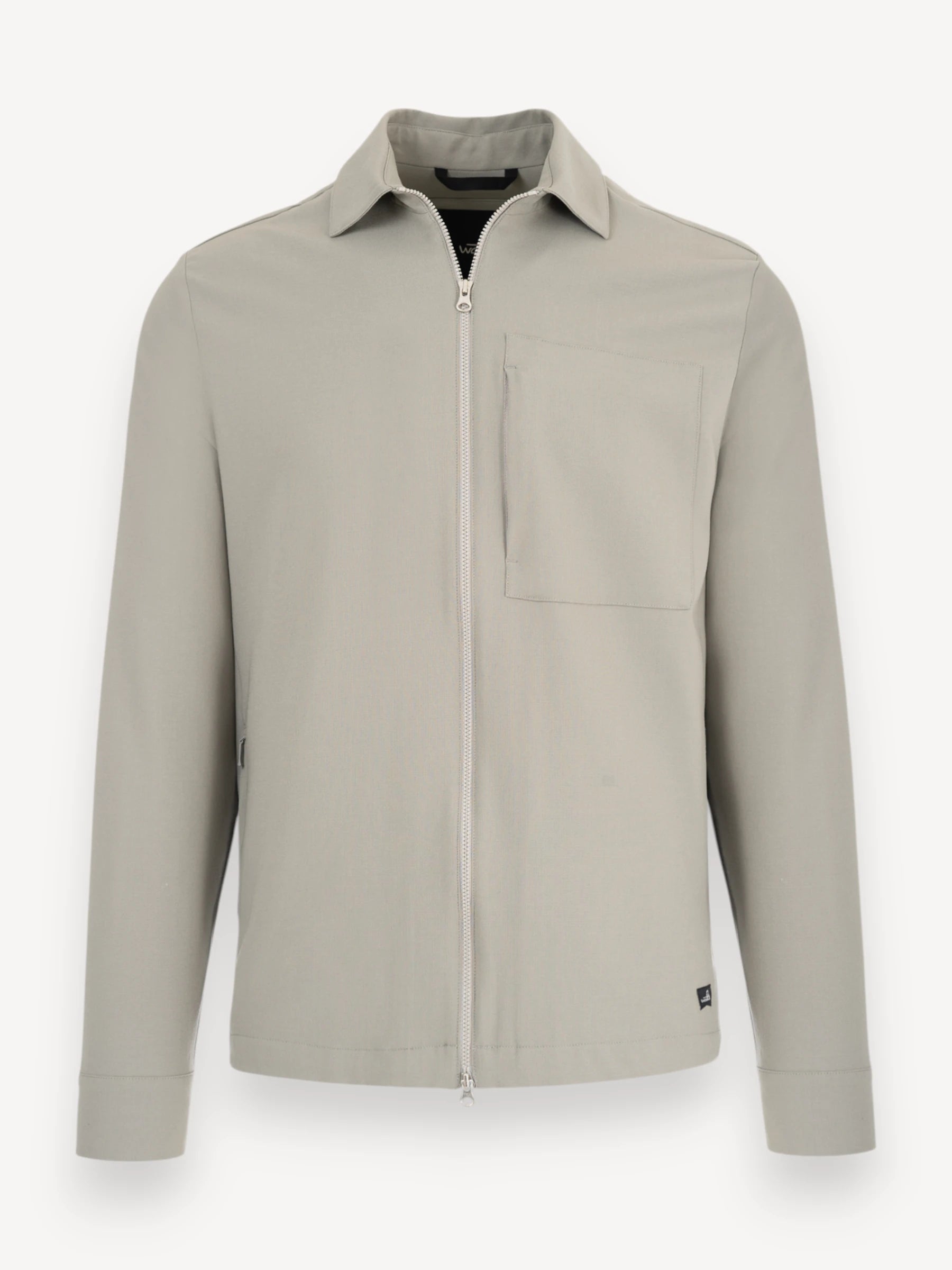 Kenson Wool Overshirt - Stone Beige