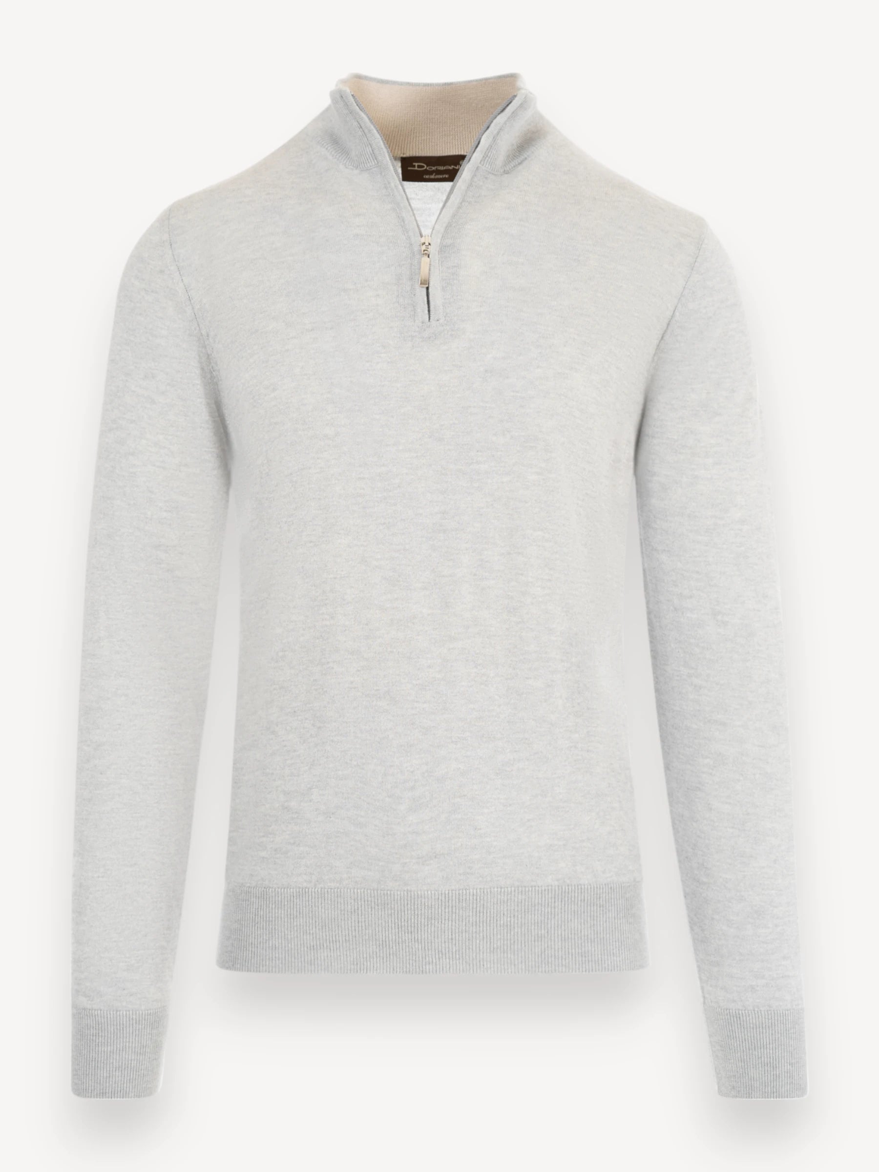 Half-Zip Trui - Lichtgrijs