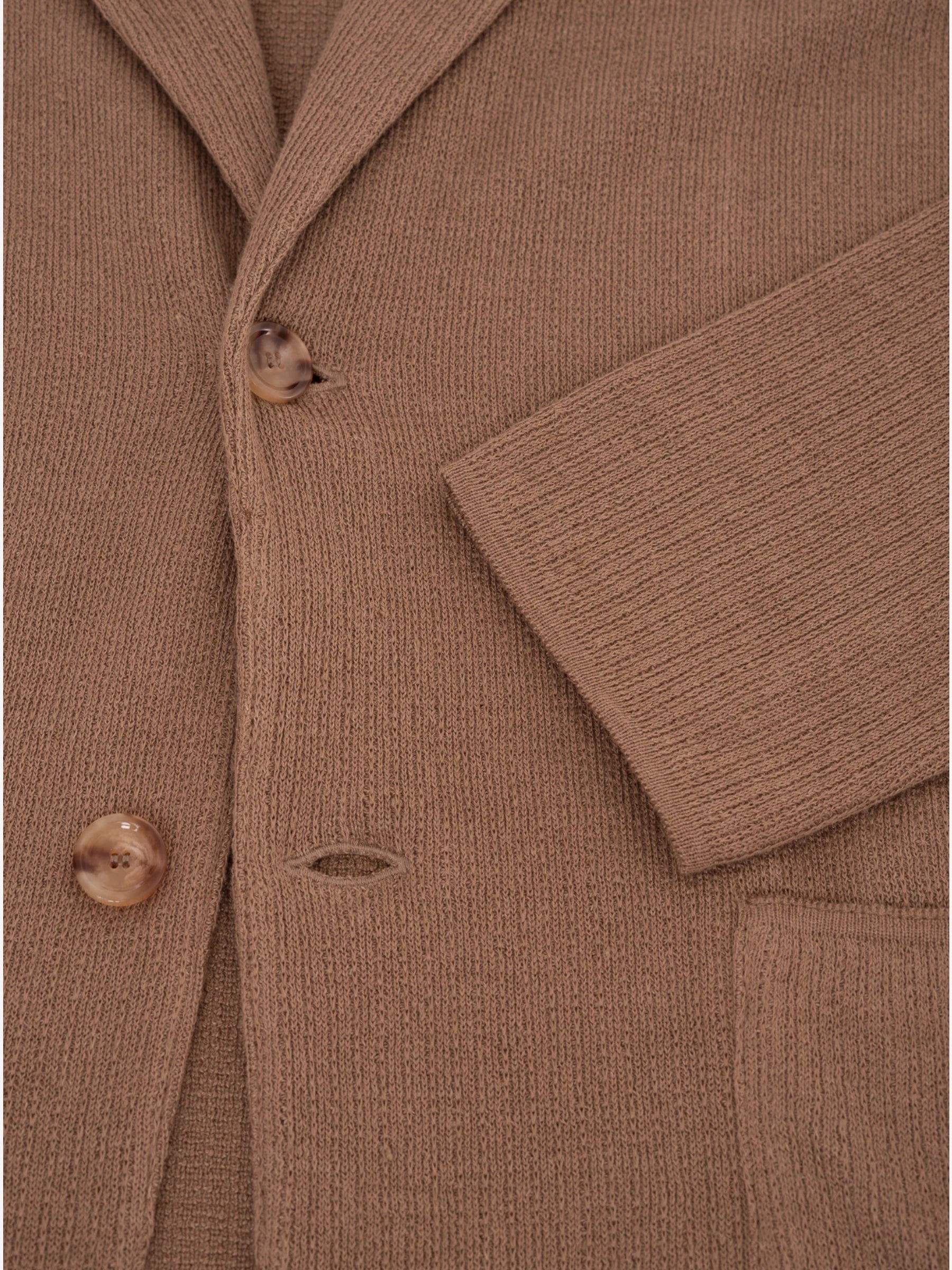 Gebreide Blazer - Donker Beige