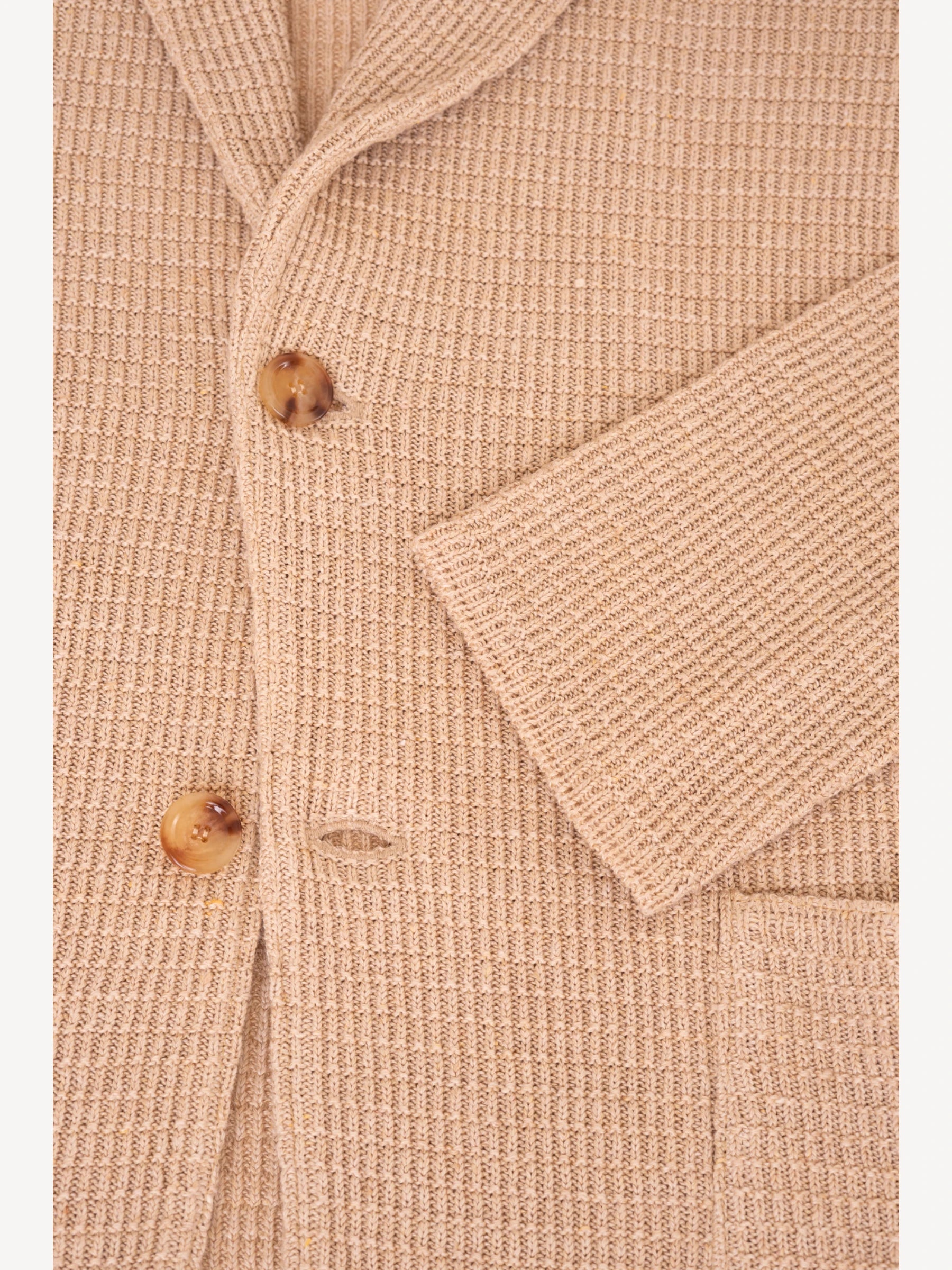 Gebreide Blazer - Donker Beige