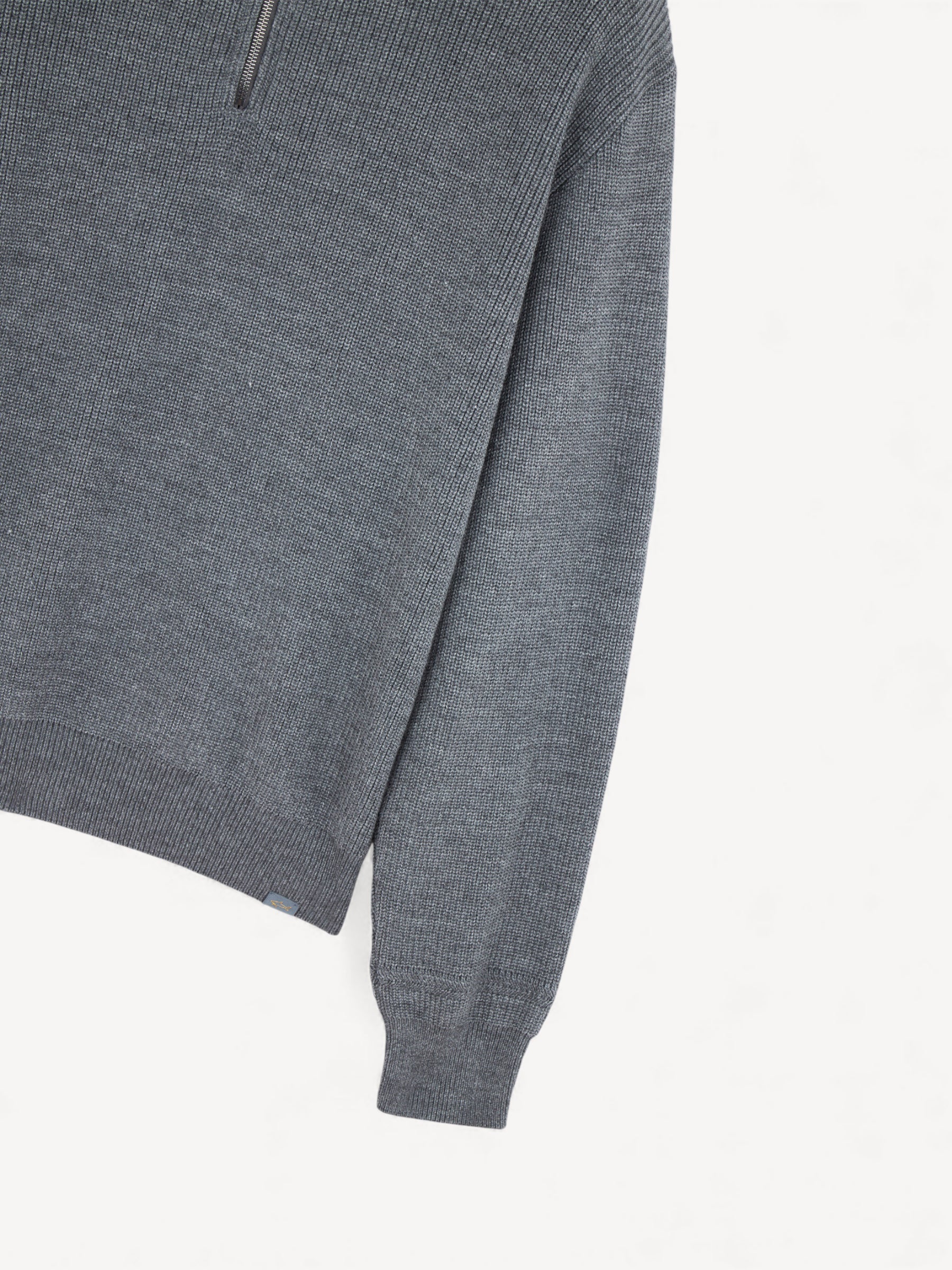 Tech Wool Half-zip - Donkergrijs