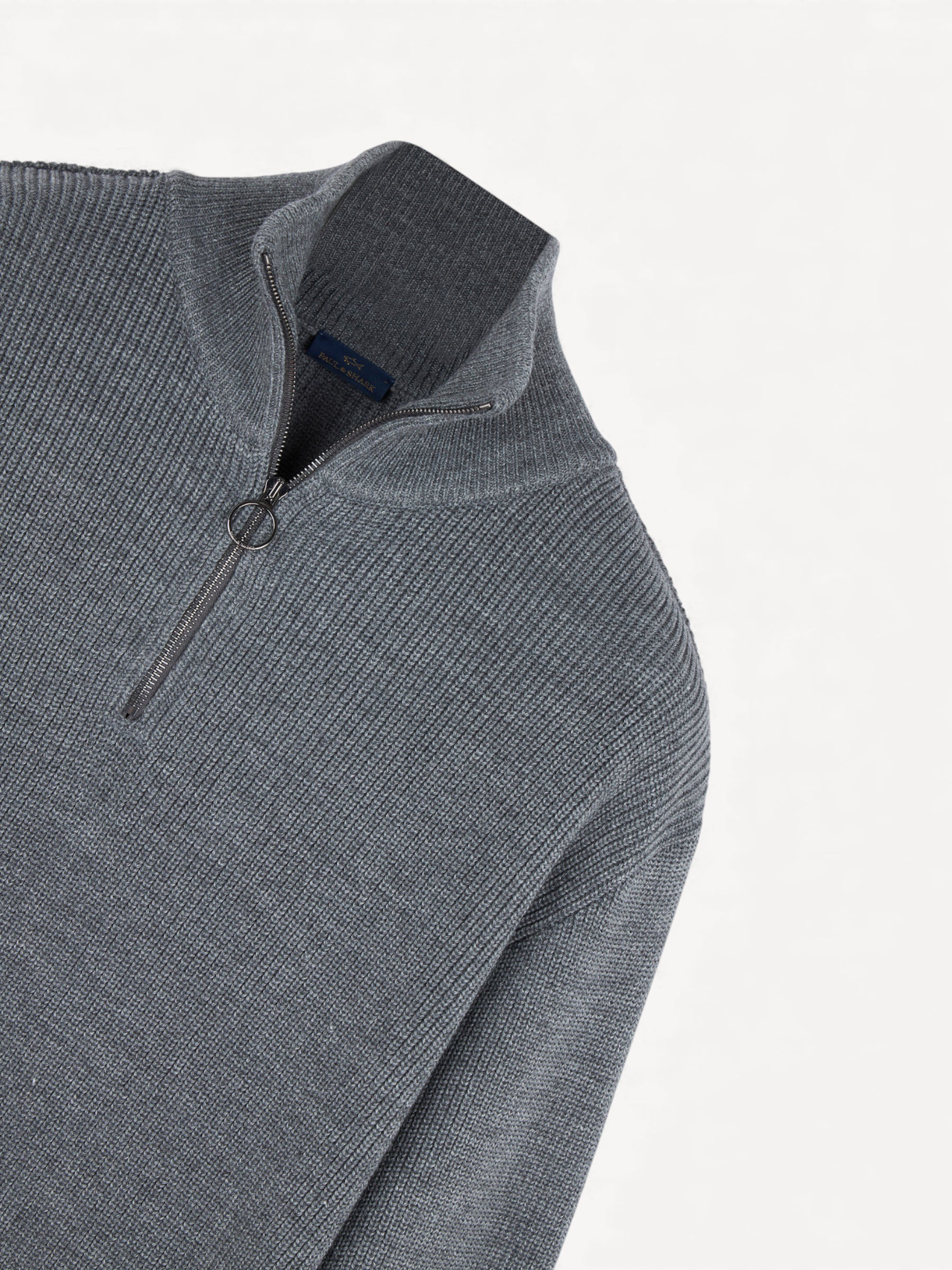Tech Wool Half-zip - Donkergrijs