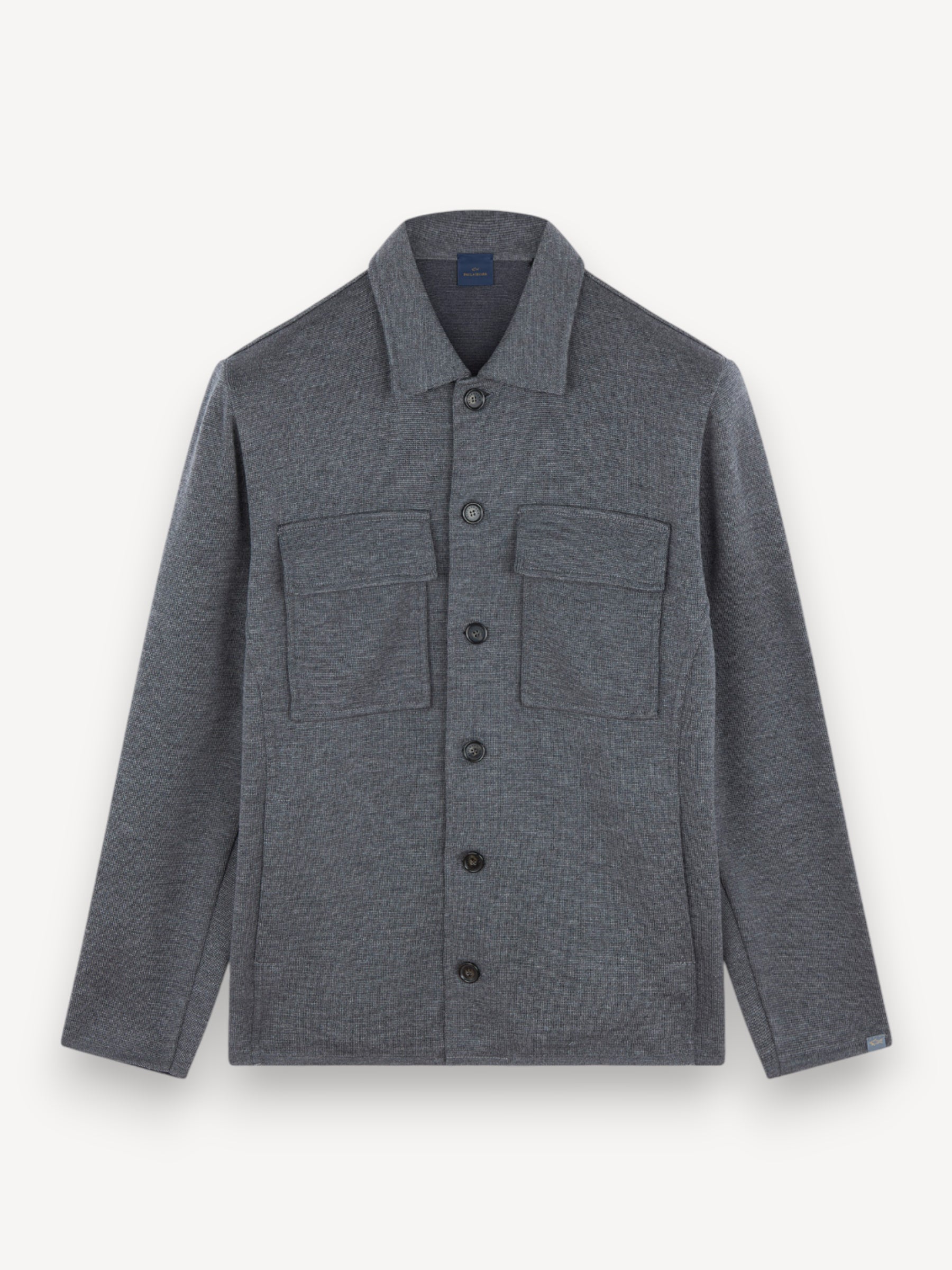 Extrafine Wool Overshirt - Grijs