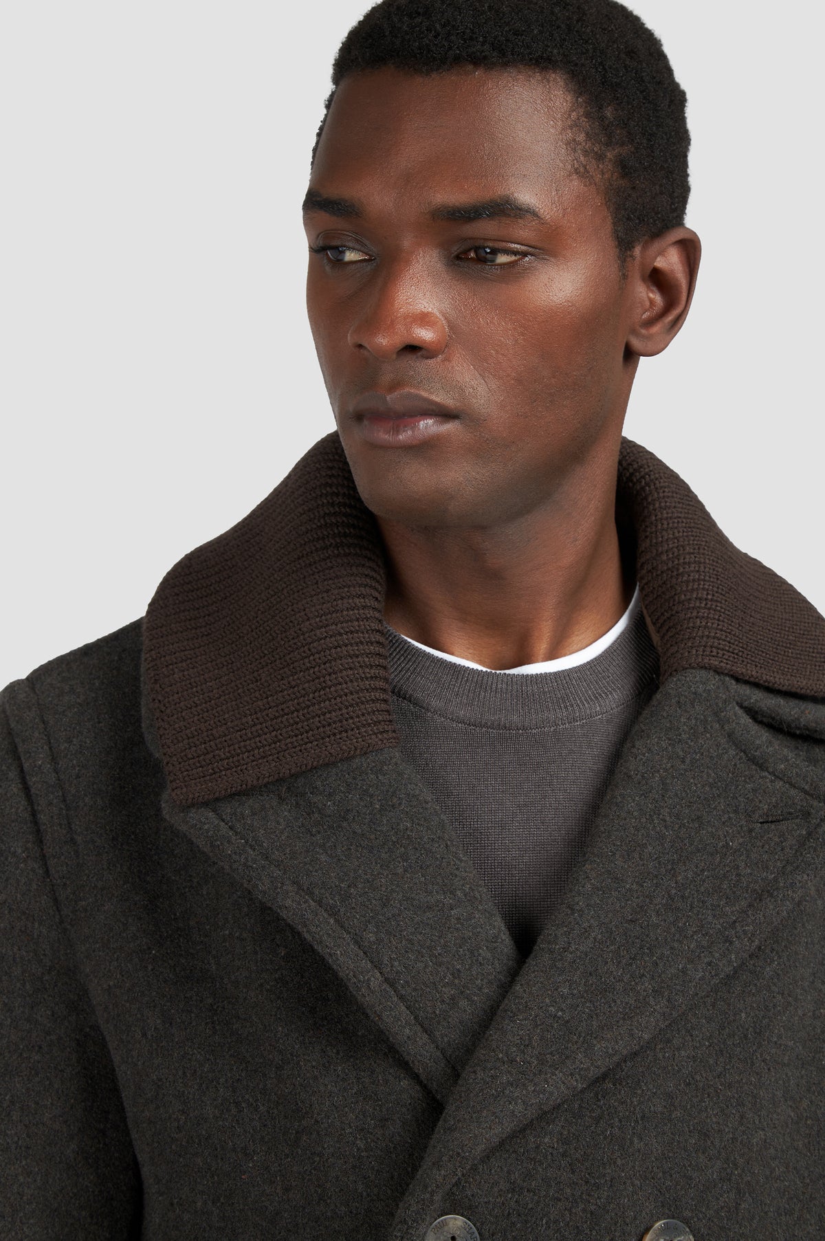 Paul & Shark Wool-Cashmere Blend Peacoat 15312361 - Donkerbruin