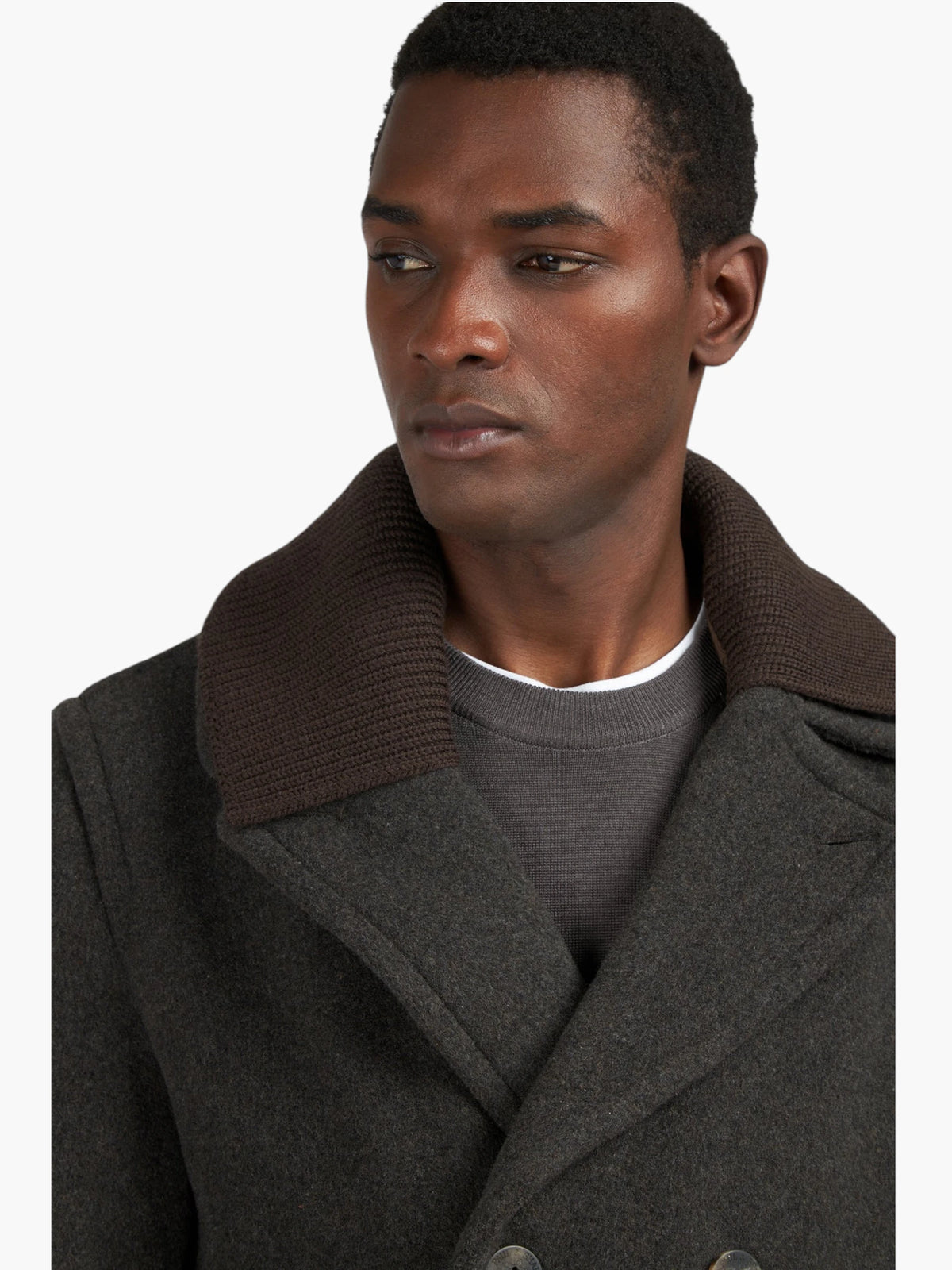 Paul & Shark Wool-Cashmere Blend Peacoat 15312361 - Donkerbruin