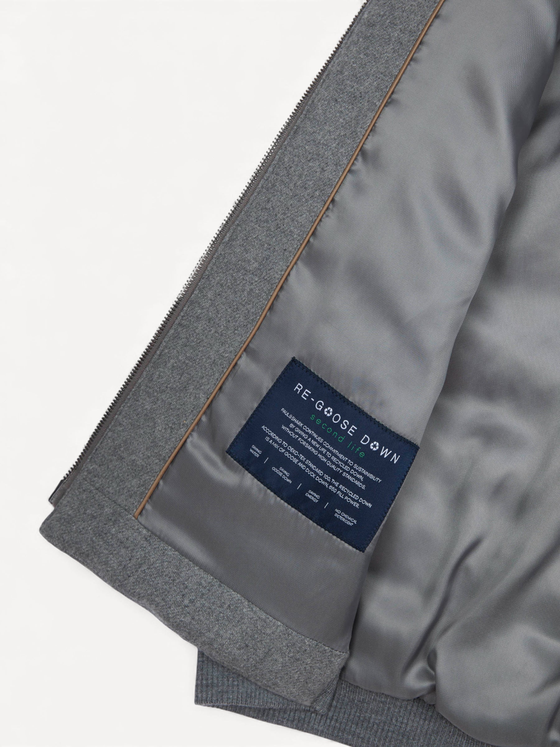 Padded Wool/Cashmere Bodywarmer - Lichtgrijs