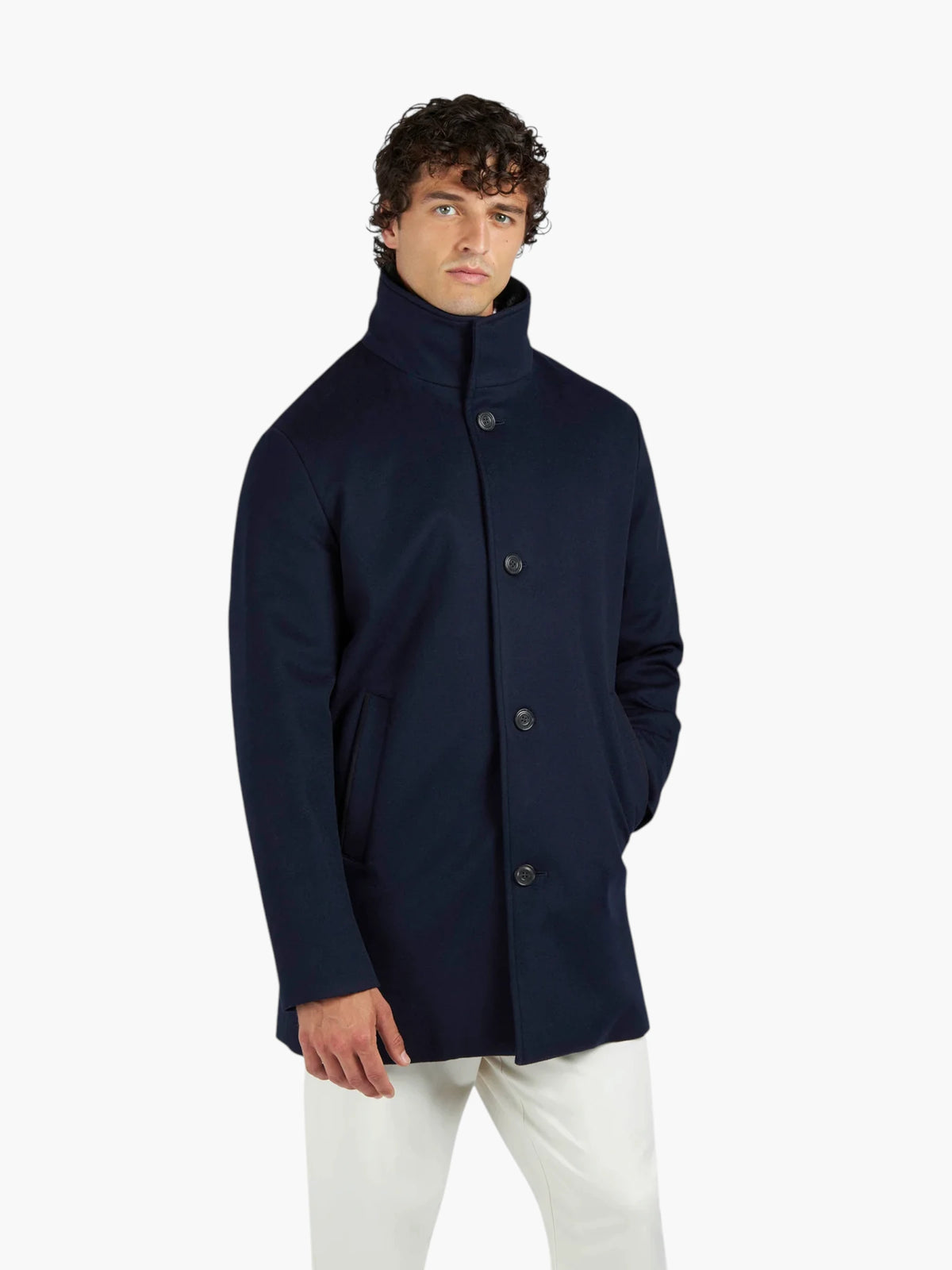 Carcoat in Loro Piana Green Storm Jacket 15312418 - Donkerblauw