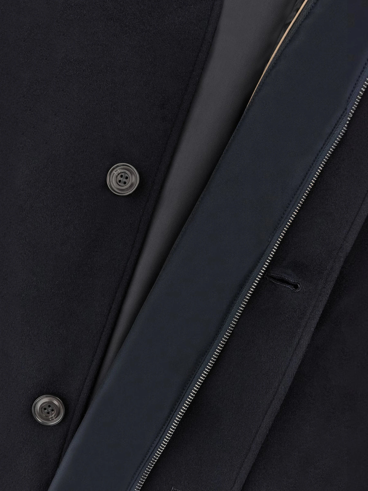 Carcoat in Loro Piana Green Storm Jacket 15312418 - Donkerblauw