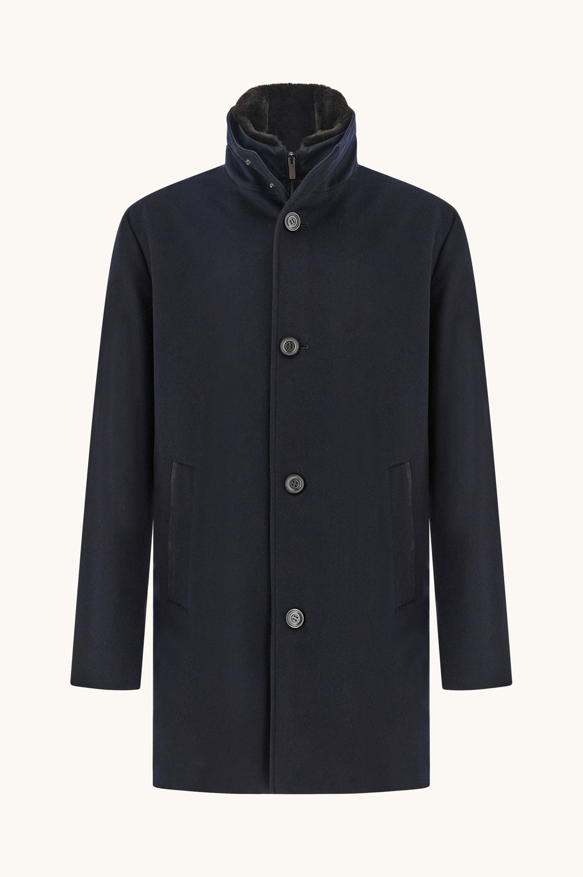 Carcoat in Loro Piana Green Storm Jacket 15312418 - Donkerblauw
