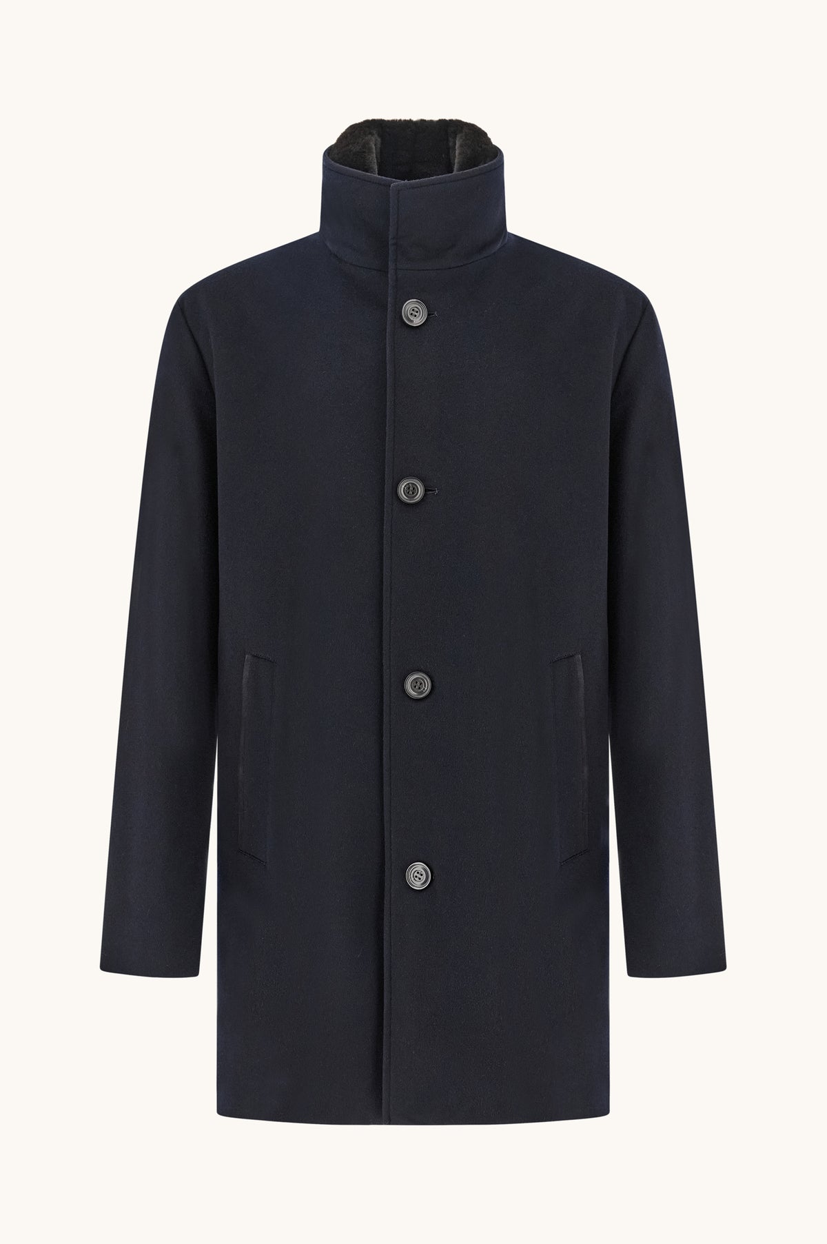 Carcoat in Loro Piana Green Storm Jacket 15312418 - Donkerblauw