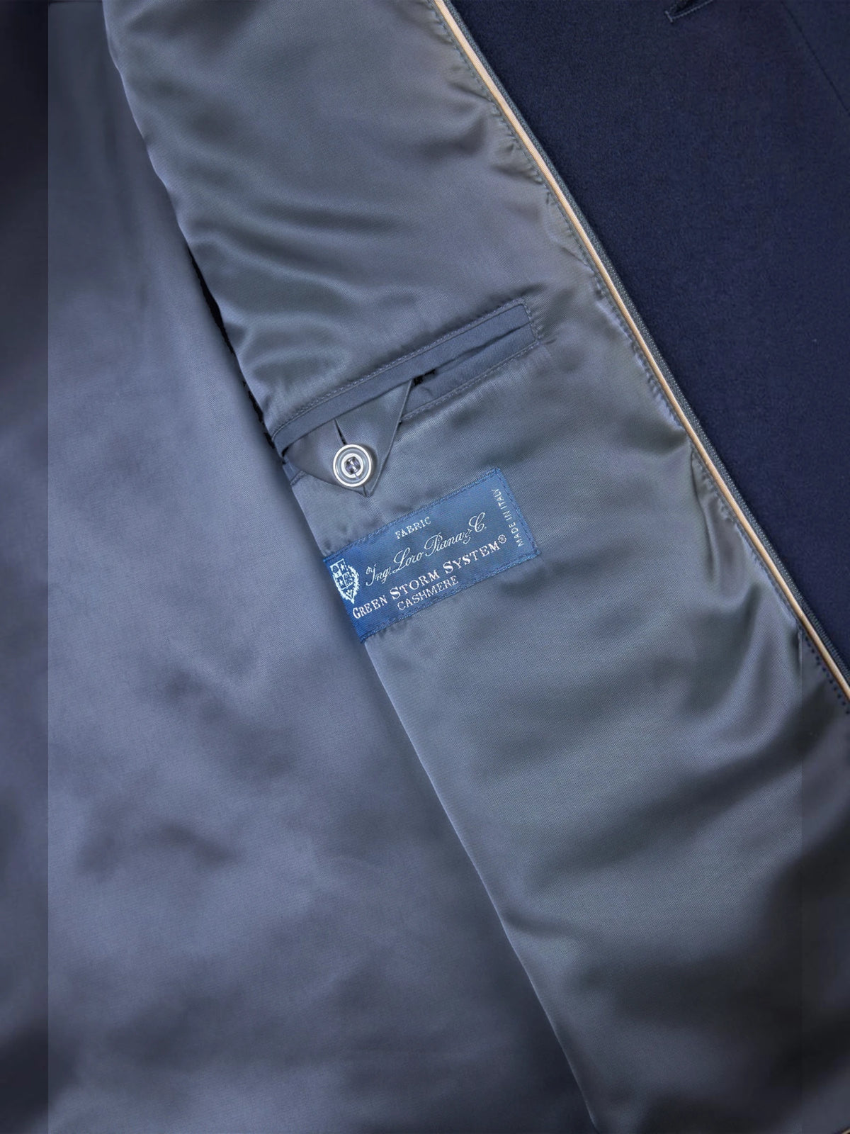 Carcoat in Loro Piana Green Storm Jacket 15312418 - Donkerblauw