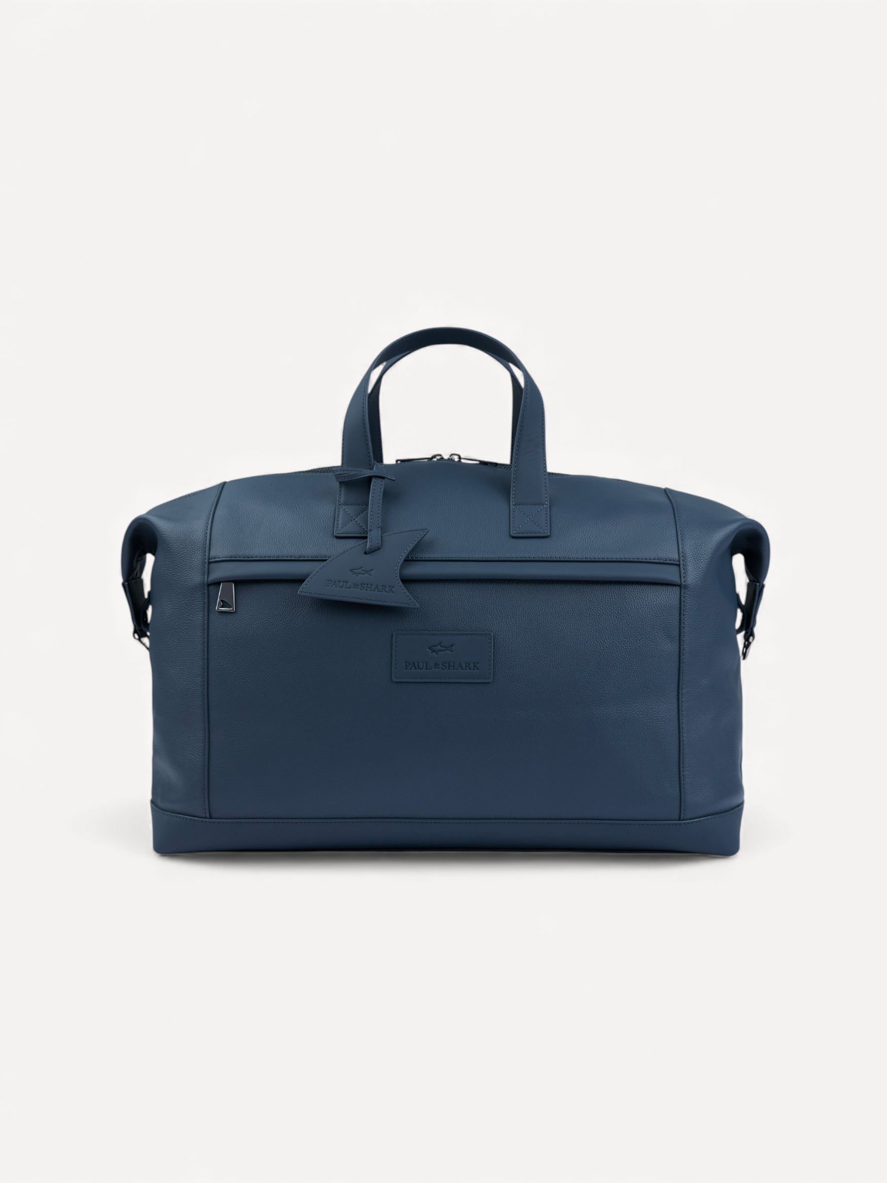 Tumbled Leather Holdall Bag - Donkerblauw