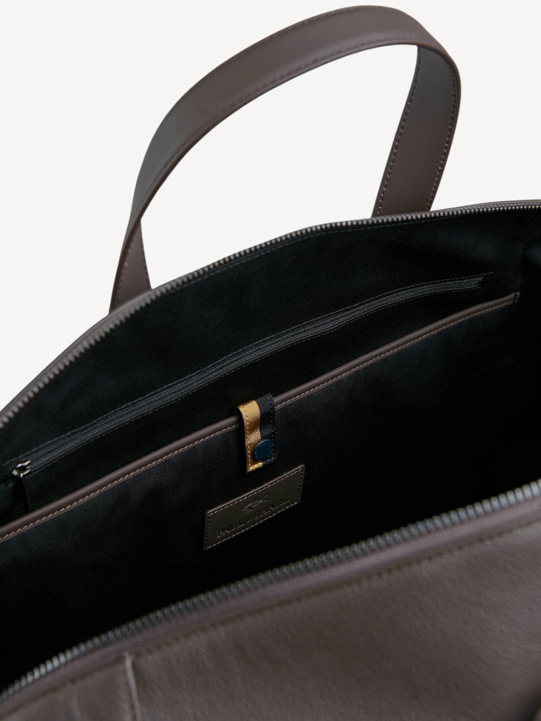 Tumbled Leather Holdall Bag - Donkerbruin