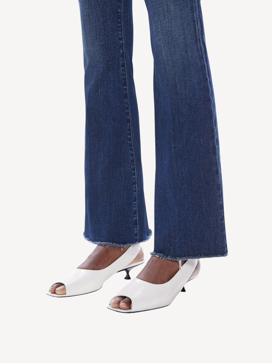 The Weekender Fray Jeans - Mint Condition Blauw
