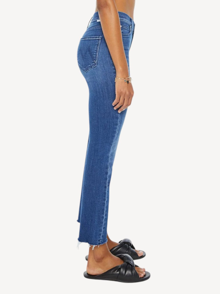 Mid Rise Dazzler Ankle Fray Jeans - Nothing Between Us Blauw