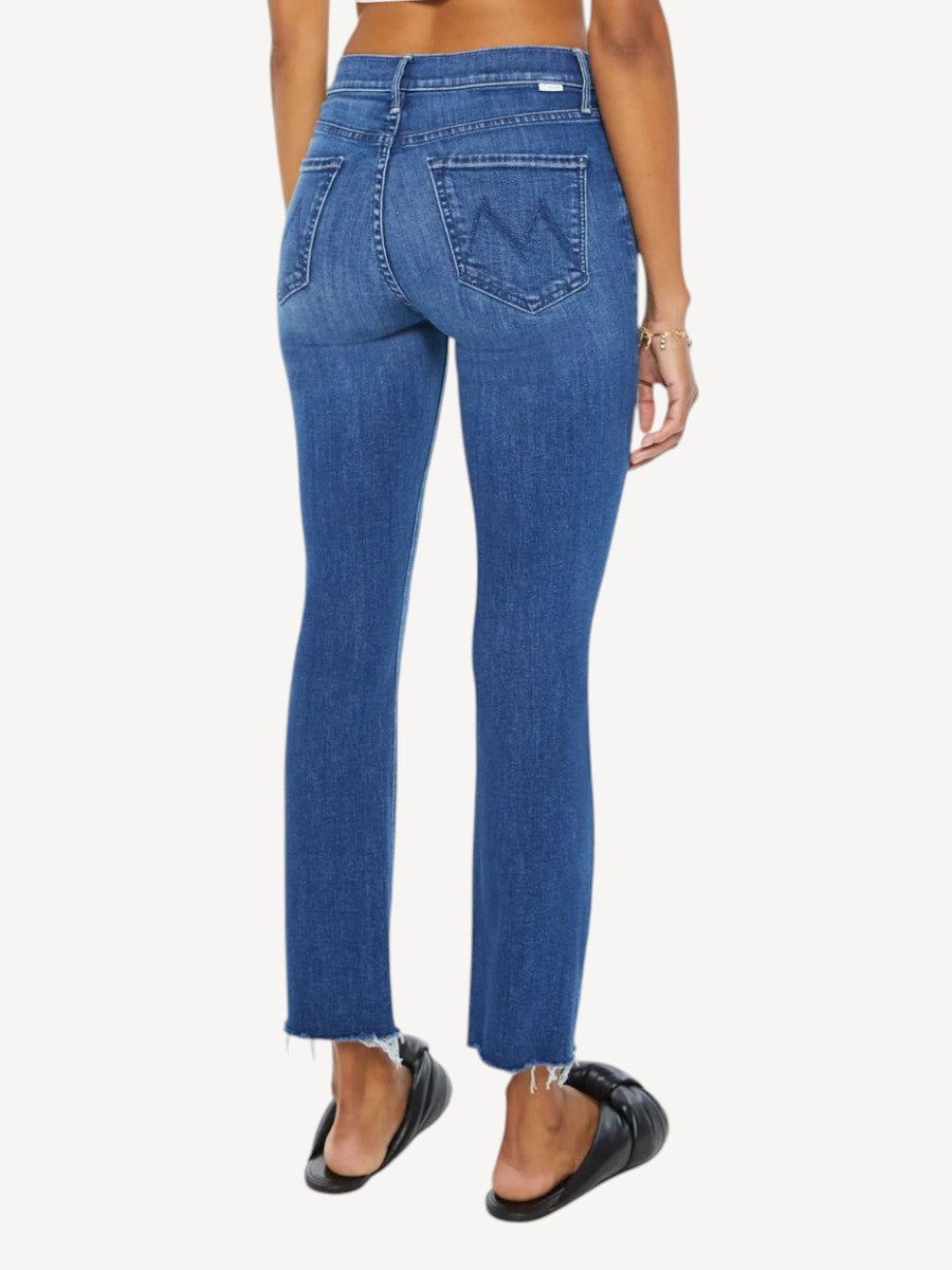 Mid Rise Dazzler Ankle Fray Jeans - Nothing Between Us Blauw