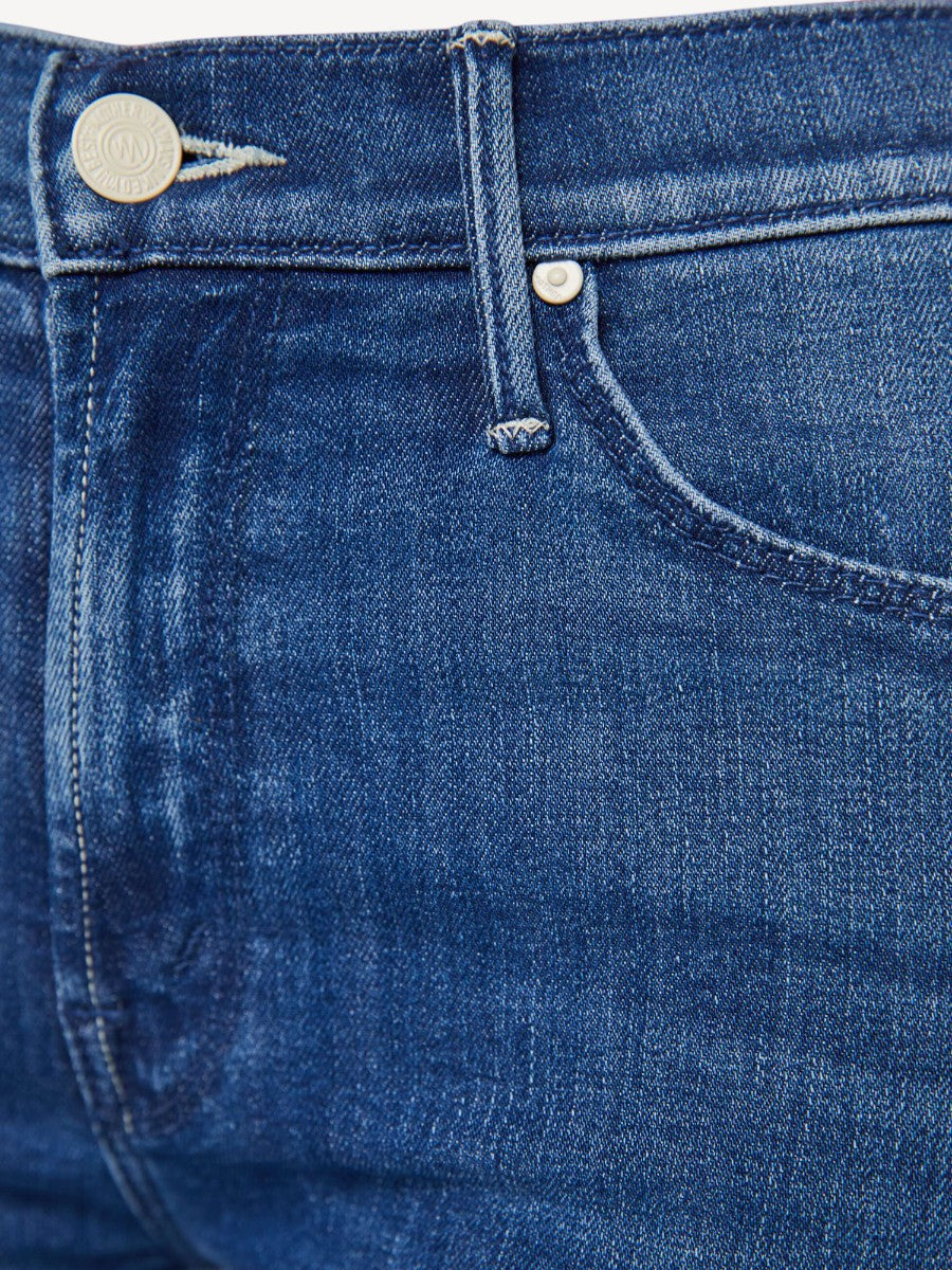 Mid Rise Dazzler Ankle Fray Jeans - Nothing Between Us Blauw