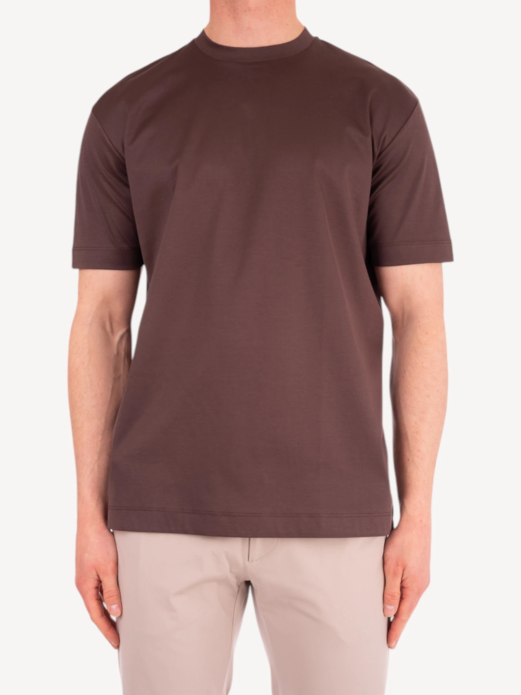 Interlock Supima T-Shirt - Ebony Brown