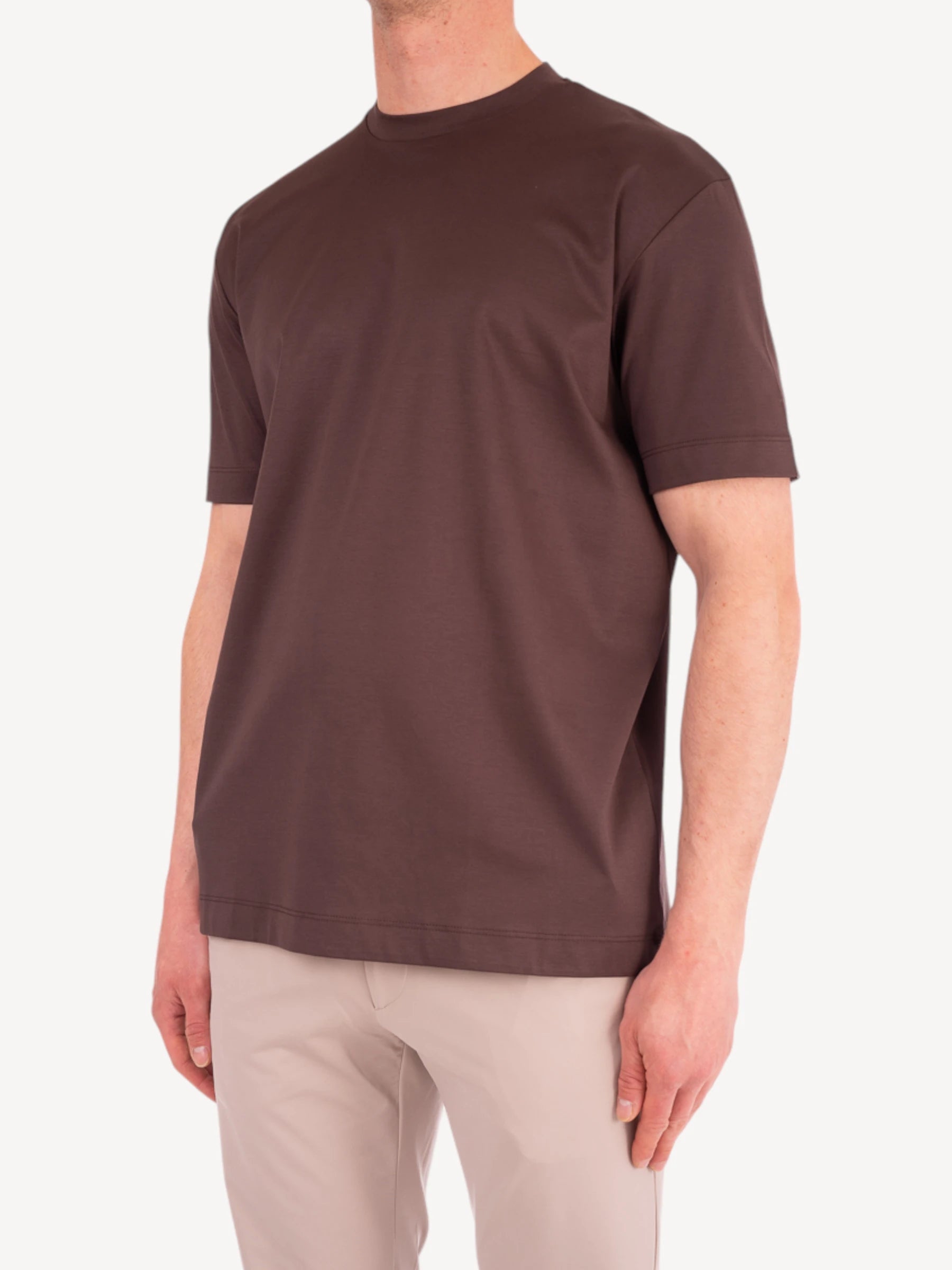 Interlock Supima T-Shirt - Ebony Brown