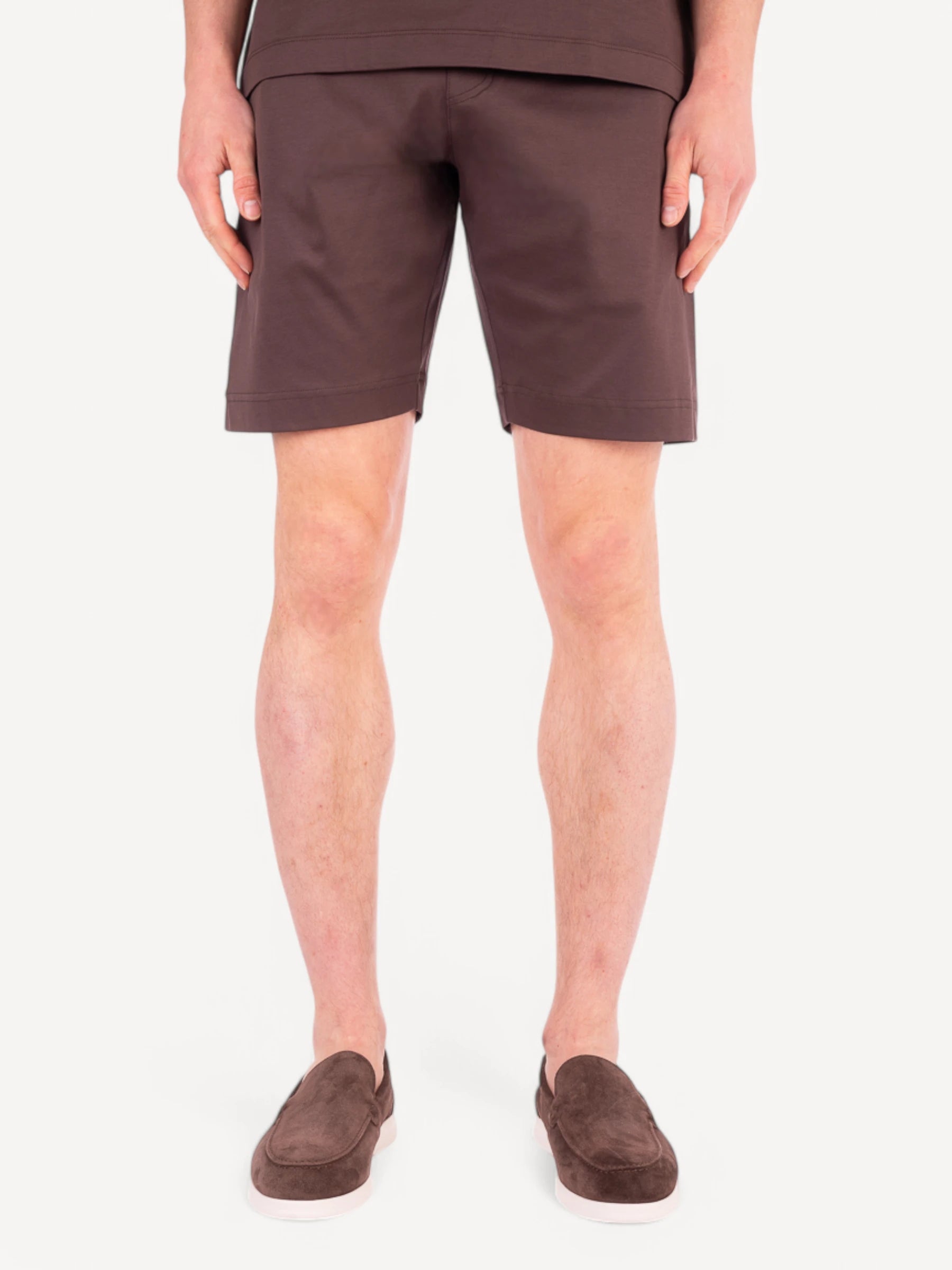 Interlock Supima Shorts - Ebony Brown