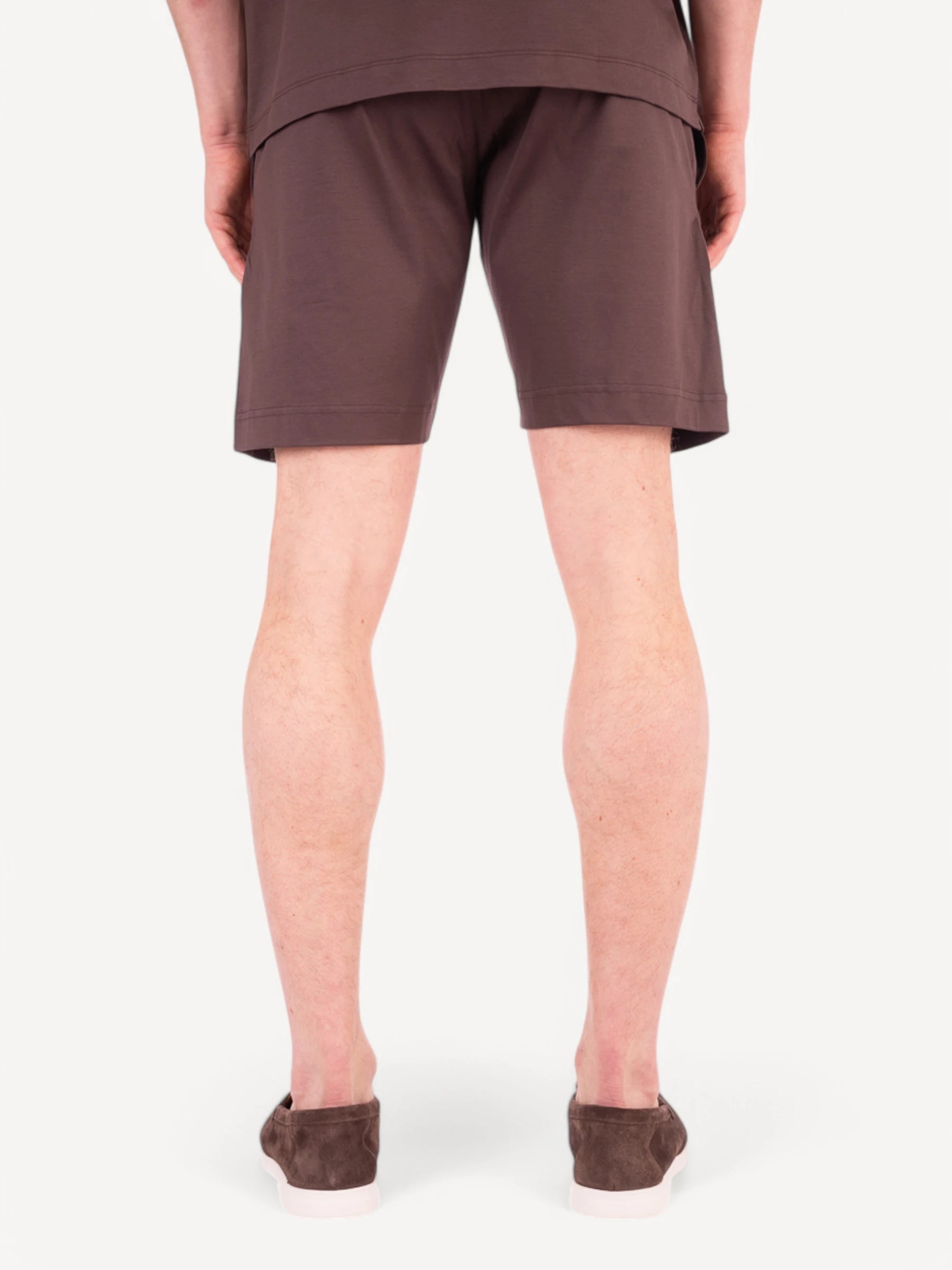 Interlock Supima Shorts - Ebony Brown