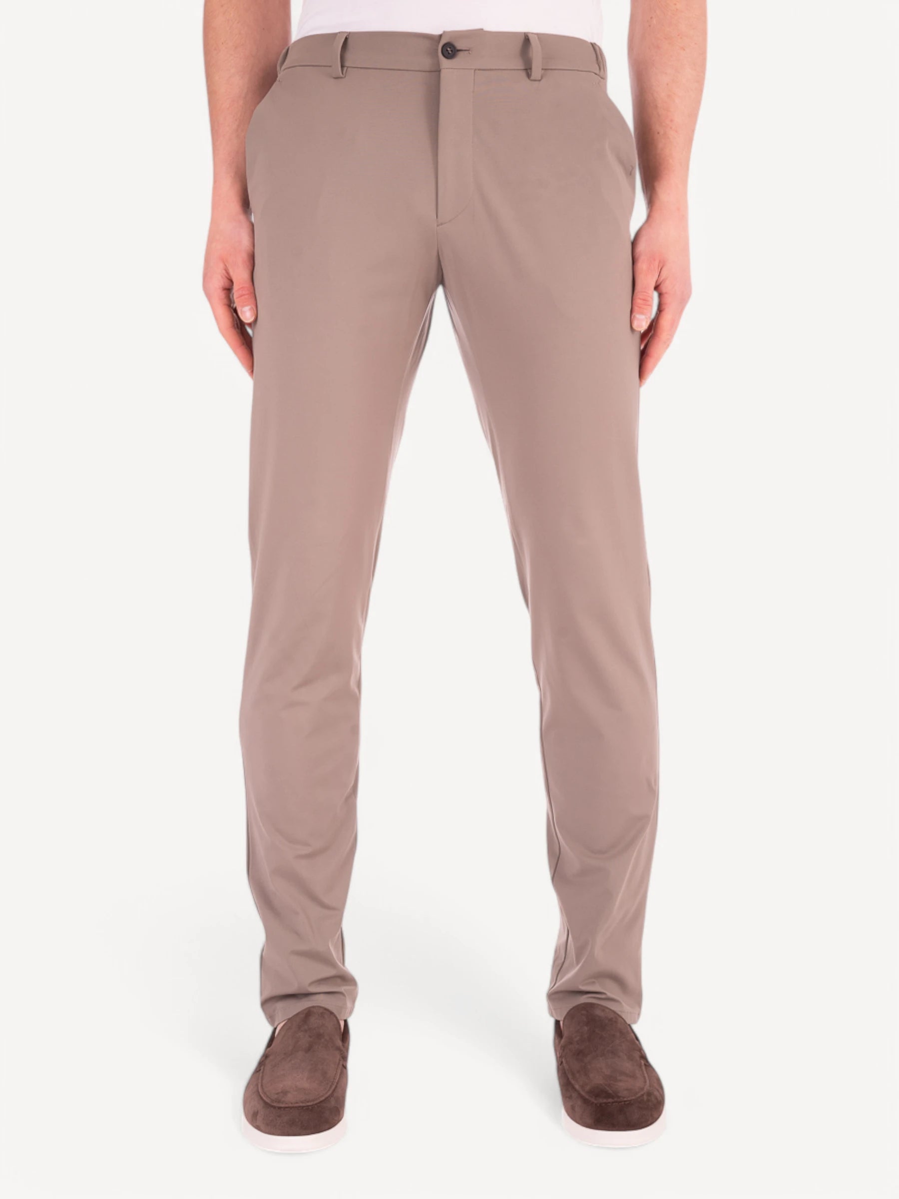 Morello Elax Active Jersey Pants - Taupe