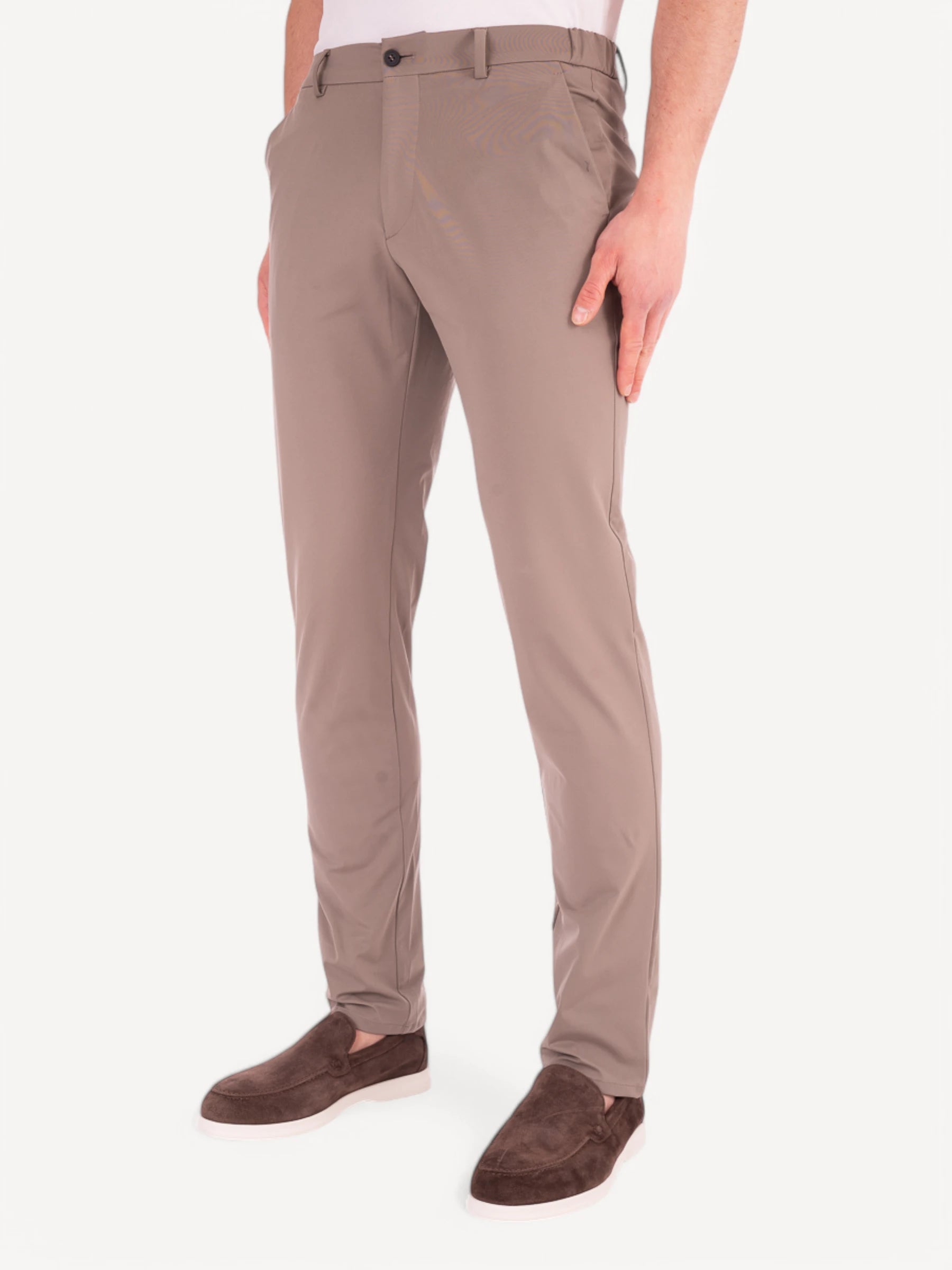 Morello Elax Active Jersey Pants - Taupe